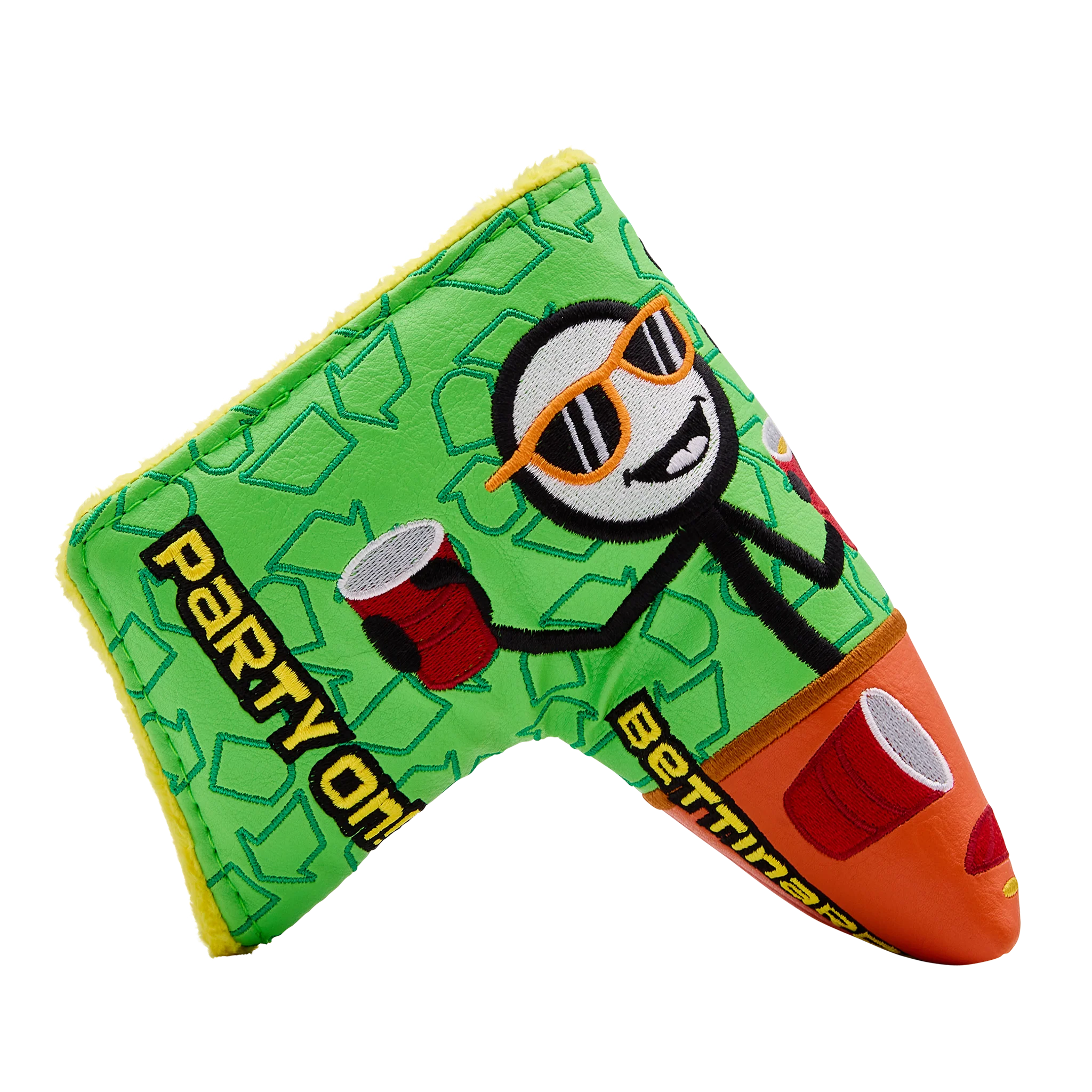 2025 Party On!™ Drinking Buddies Blade Putter Headcover - Image 4
