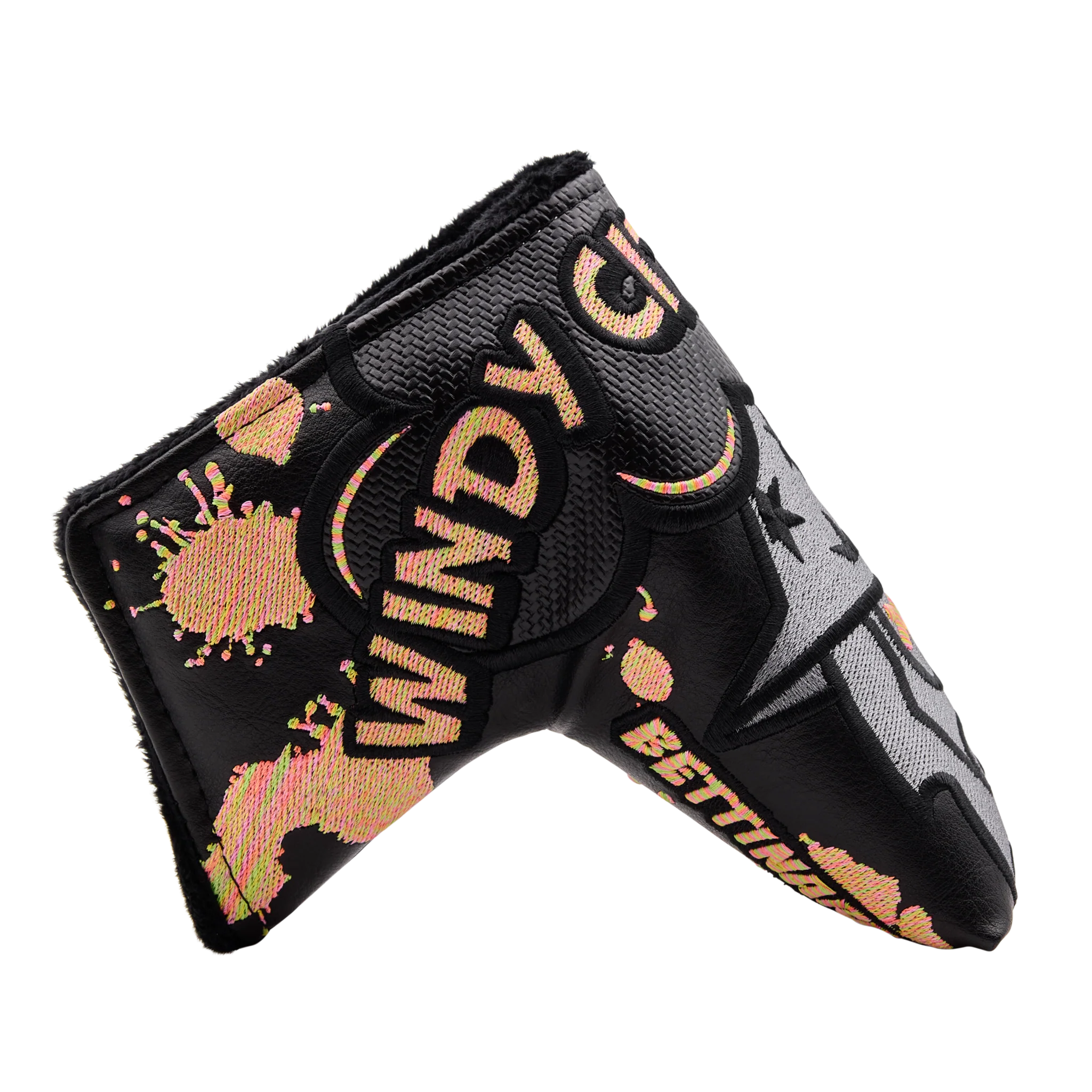 2025 Social Black Rainbow Sour Face Wizard Blade Putter Headcover - Image 4