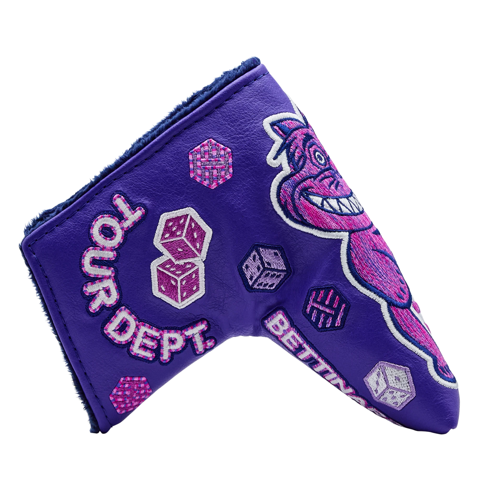 2025 Social FAI Purple Lucky Cat Tour Dept. Blade Putter Headcover - Image 3
