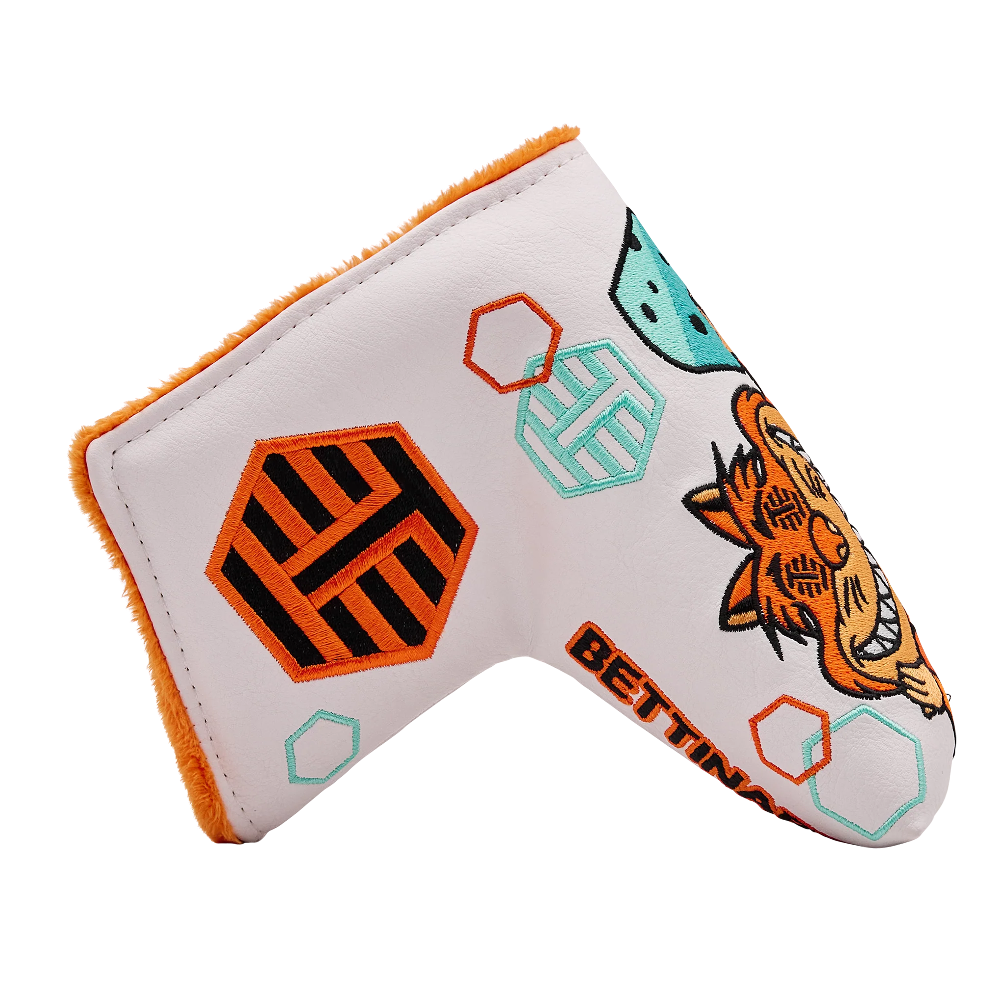 2025 Social Grail Cat-White Tour Dept. Blade Putter Headcover - Image 4