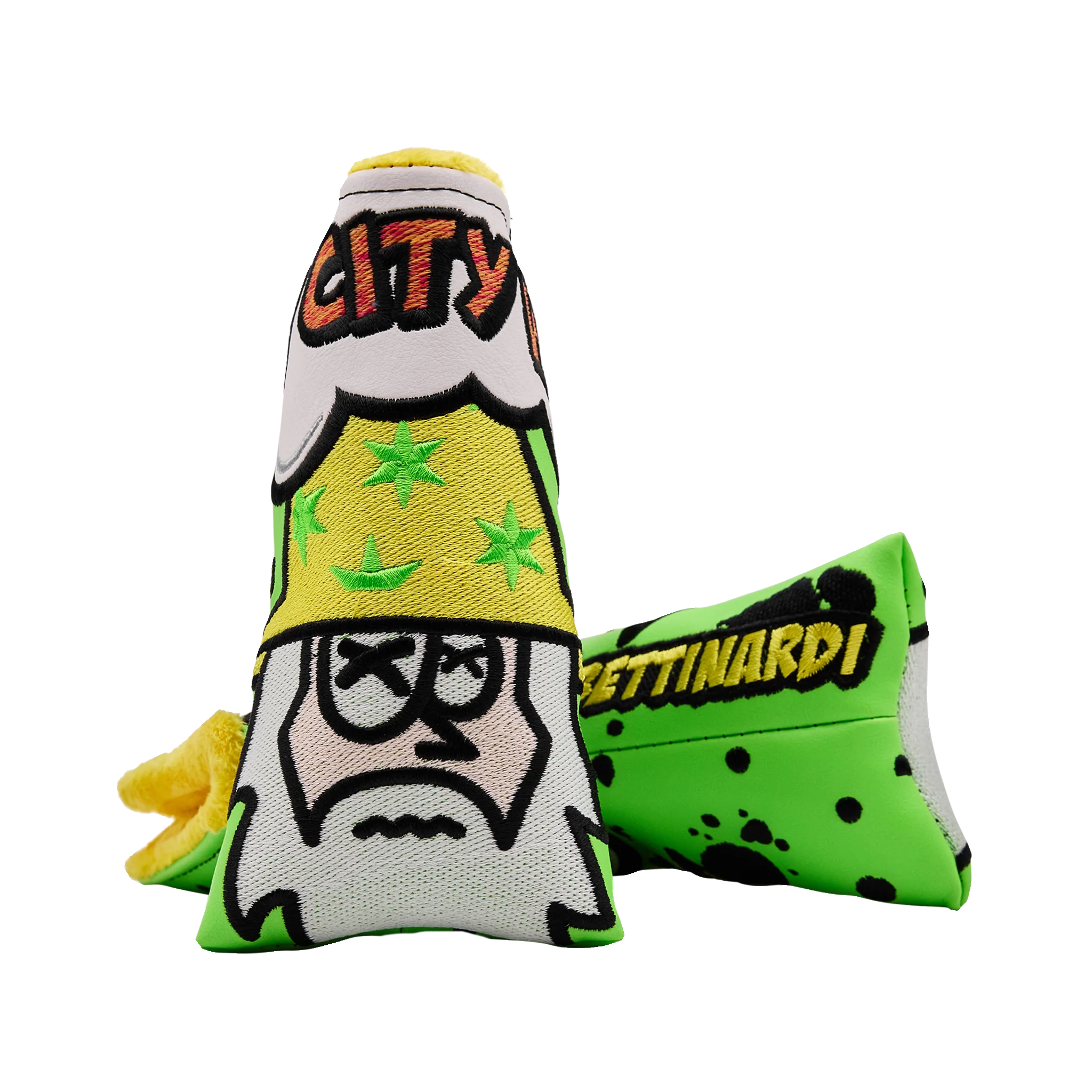 2025 Social Green Sour Face Wizard Blade Putter Headcover