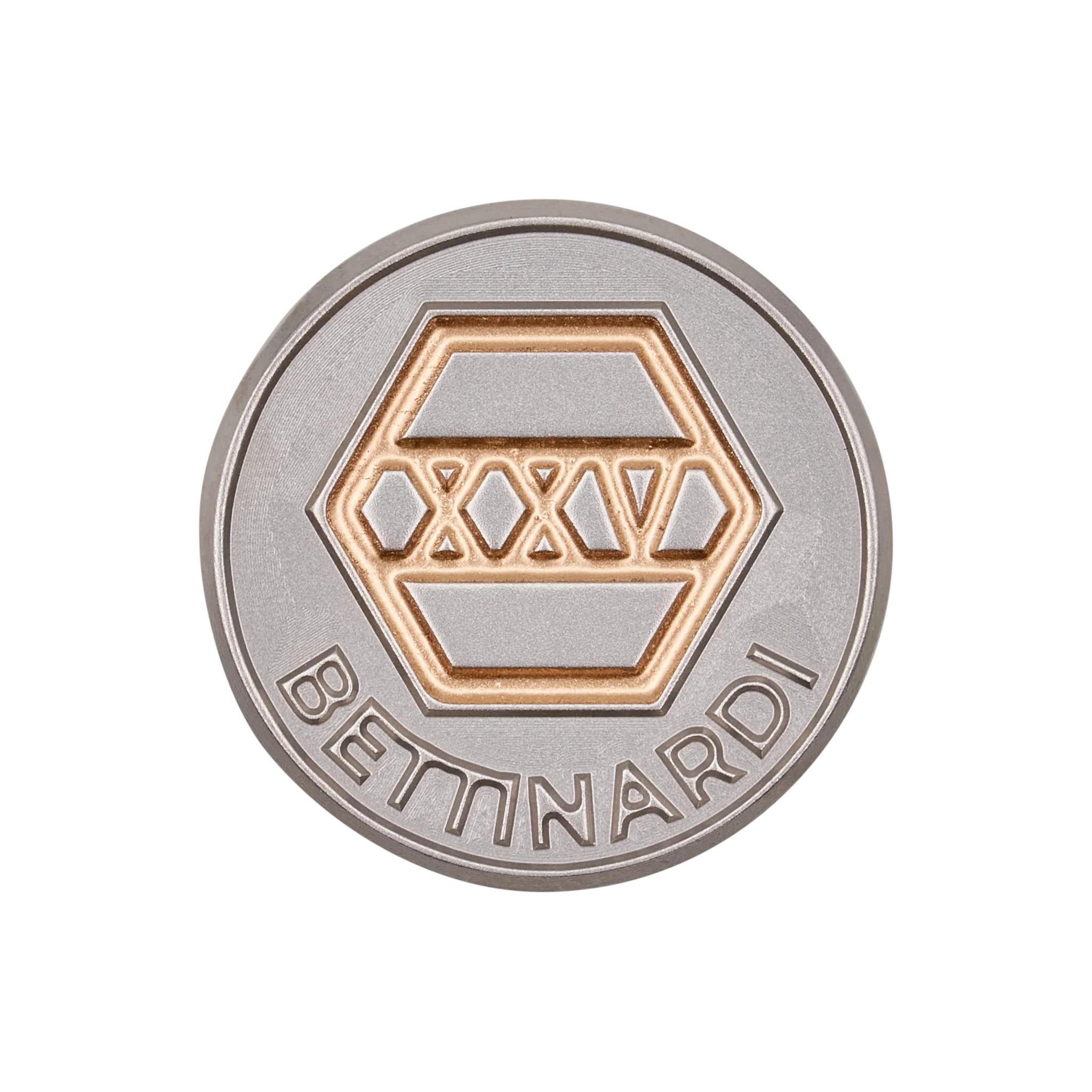 25th Anniversary 1 Inch 303SS Mokume Insert Ball Marker - Image 3