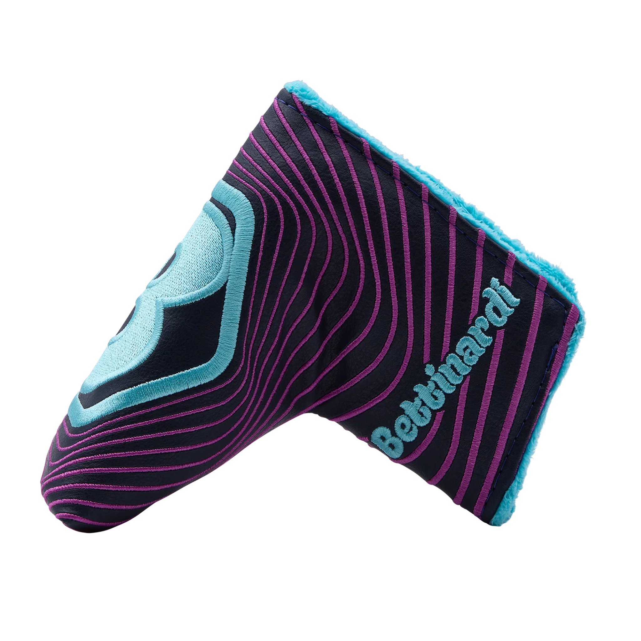 Bettinardi Hex B Spiral Blade Putter Headcover (Navy/Teal) - Image 2