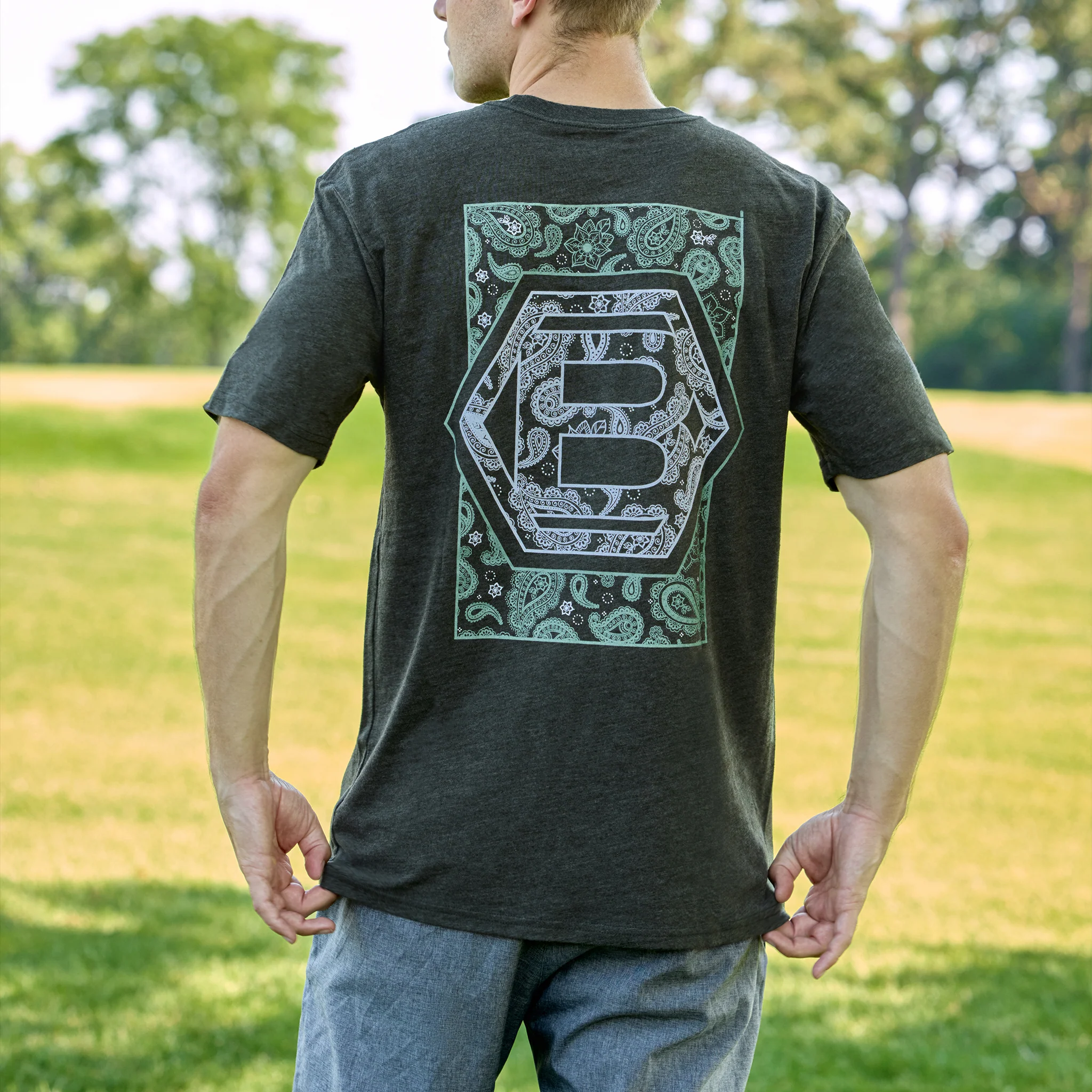 Bettiardi Paisley Hex B Forest T-Shirt - Image 2