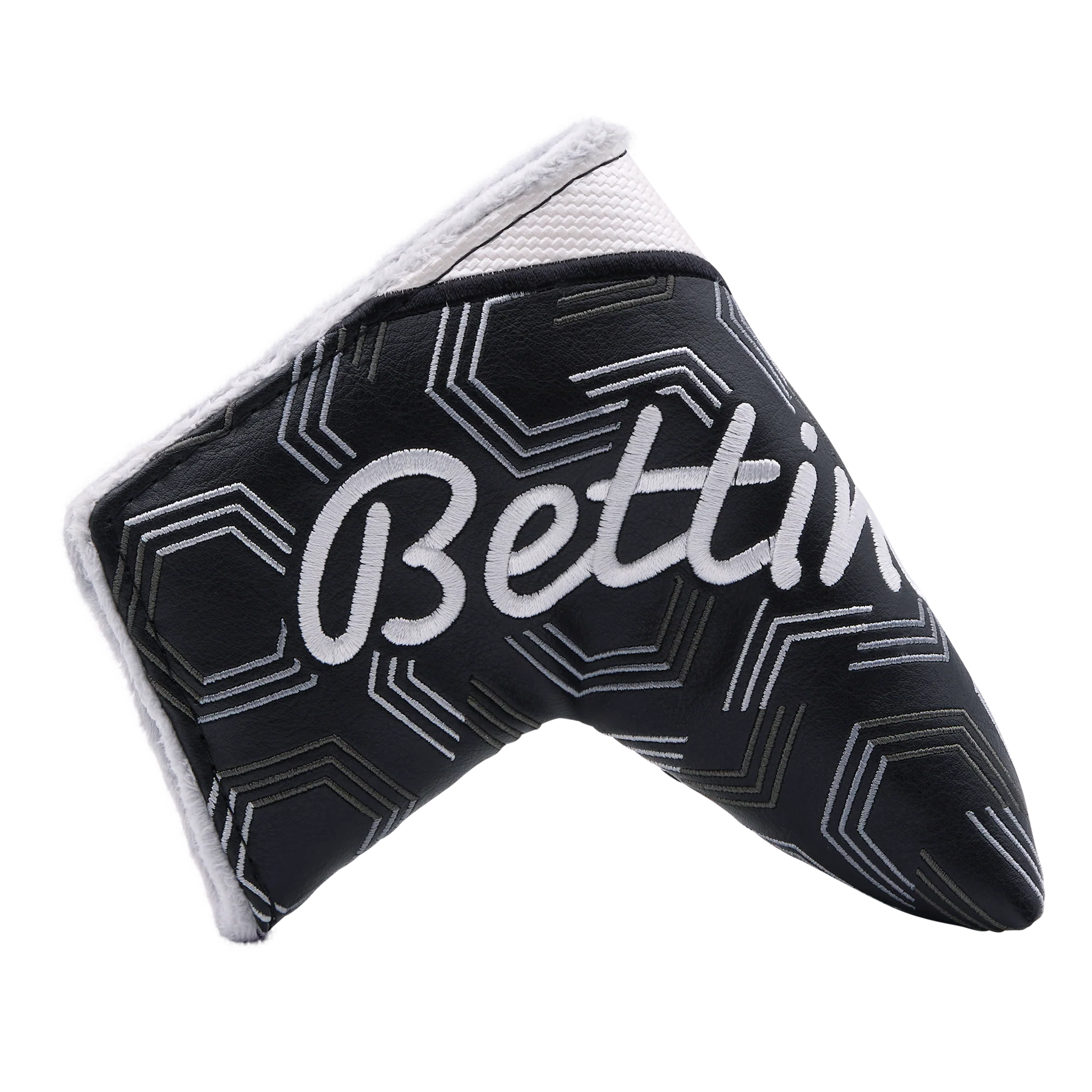 Bettinardi Geometric Blade Putter Headcover (Black/White) - Image 4