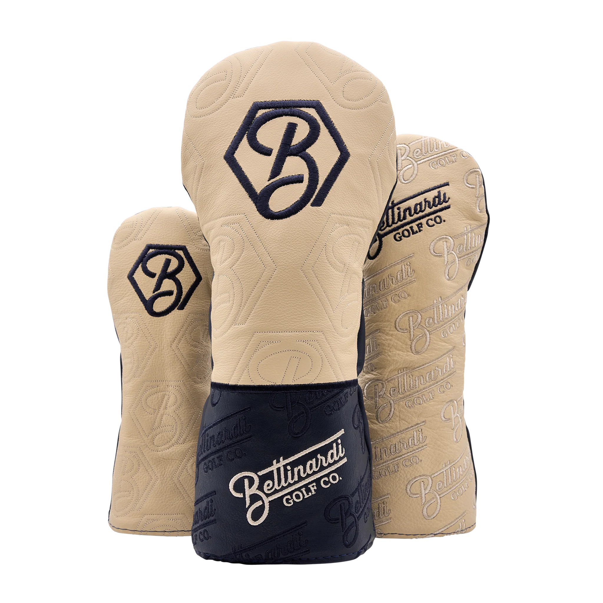 Bettinardi Golf Co. Script Wood Covers (Navy/Ivory)