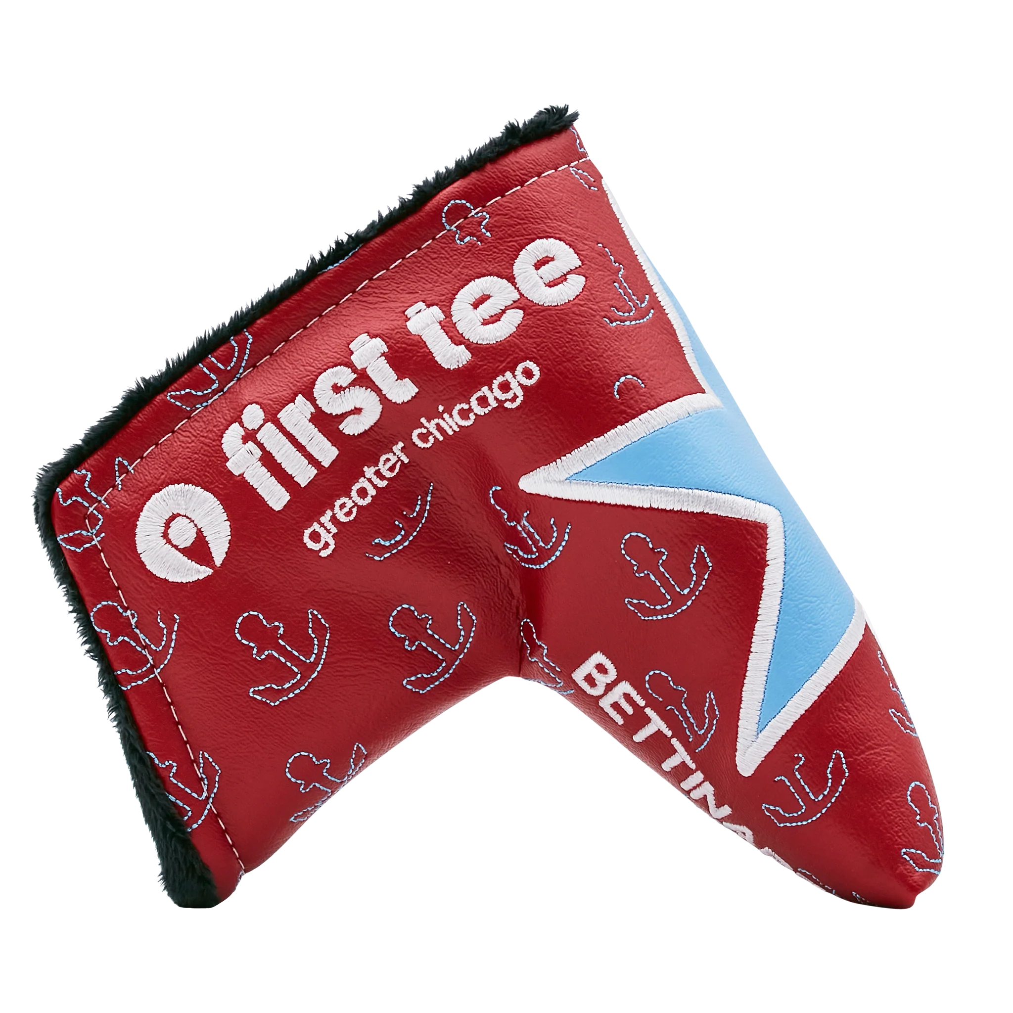 Bettinardi Golf First Tee Greater Chicago 2023 Red Blade Putter Headcover - Pre Order - Image 4
