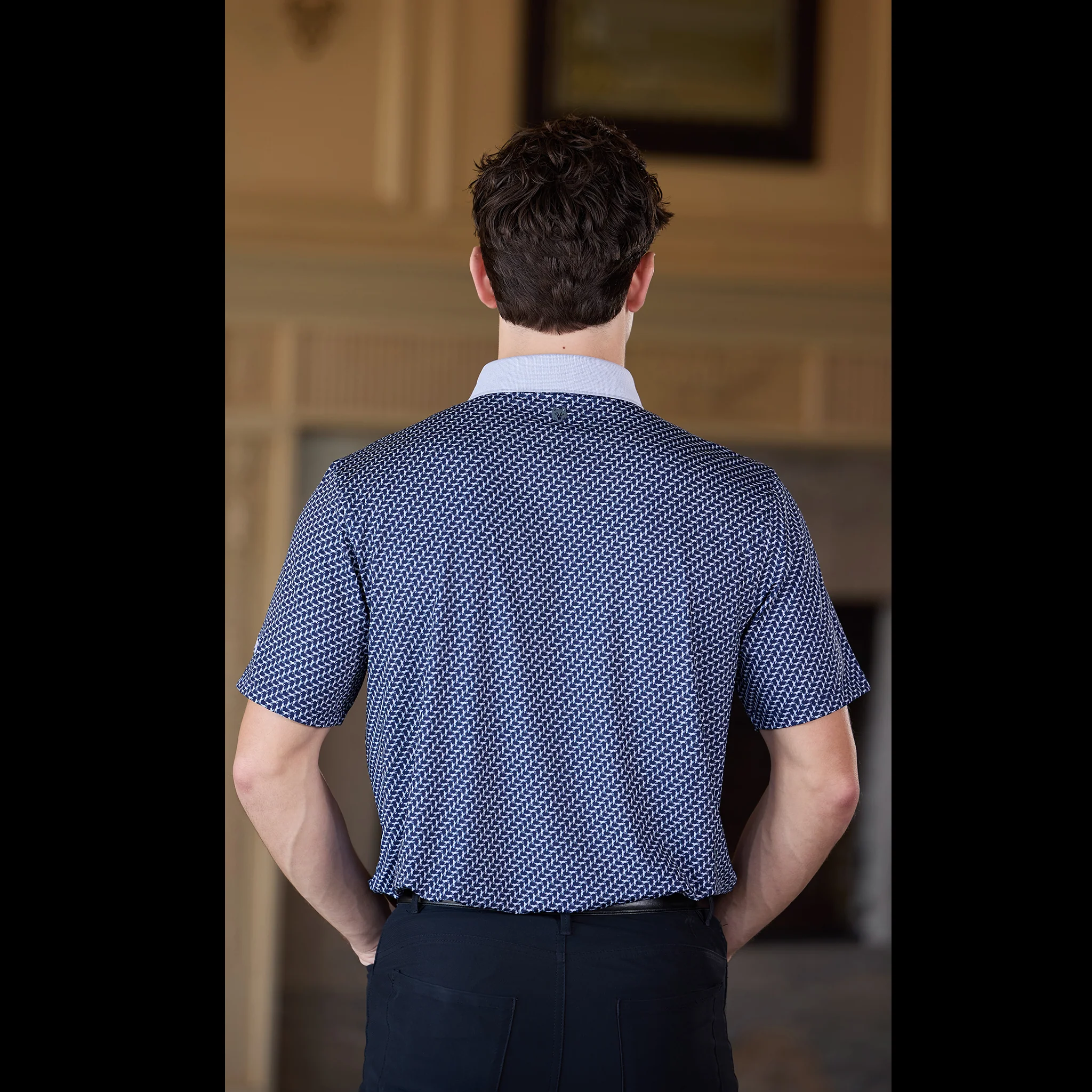 Bettinardi Greyson T-Hive Tour Dept. Dances With Wolves Polo (Maltese Blue) - Image 2