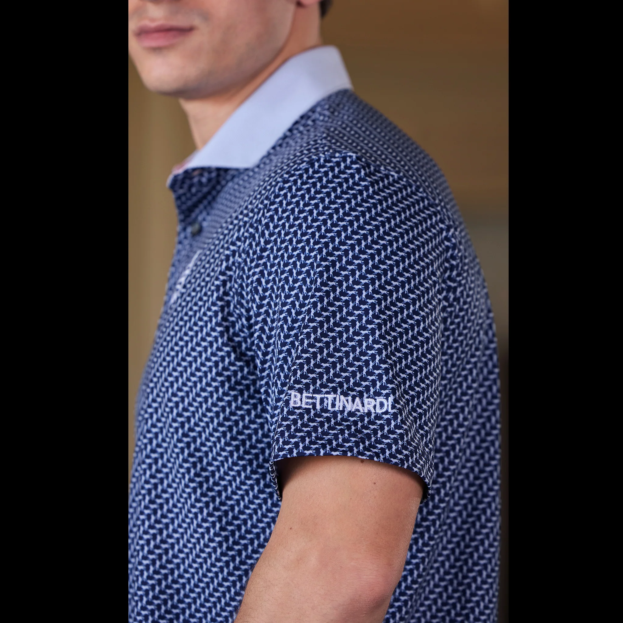 Bettinardi Greyson T-Hive Tour Dept. Dances With Wolves Polo (Maltese Blue) - Image 3