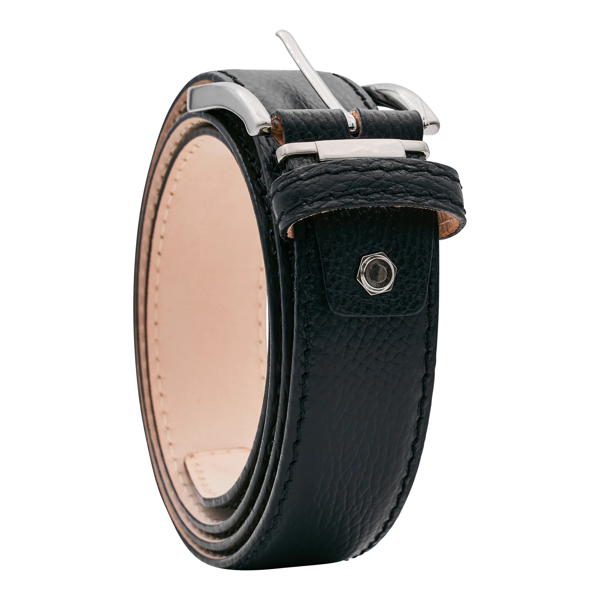 Bettinardi Handmade Genuine Italian Pebble Grain Belt (Black) - Image 3