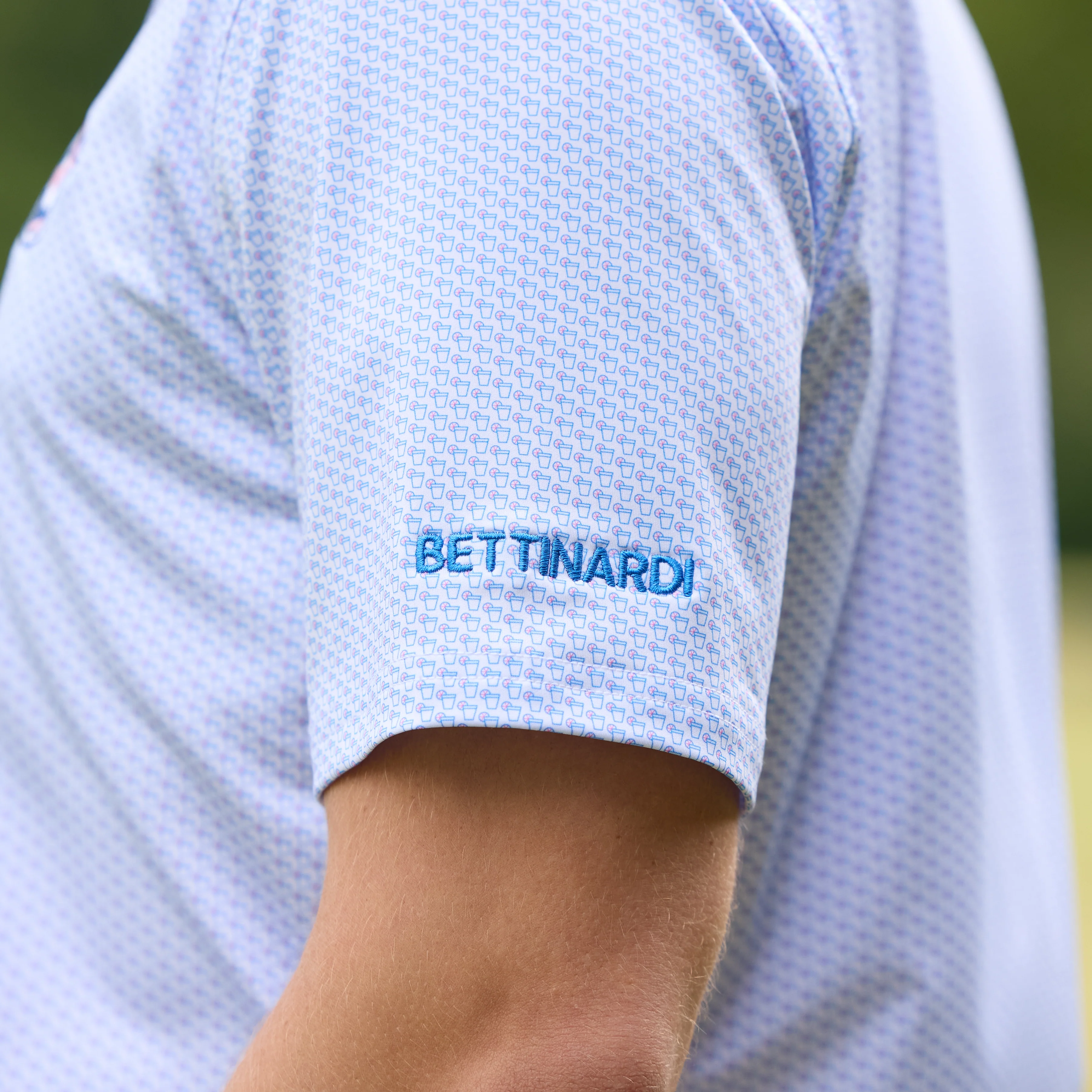 Bettinardi Holderness & Bourne Sunglasses Bomb Fulton Polo (Belmont/Horizon Blue) - Image 3