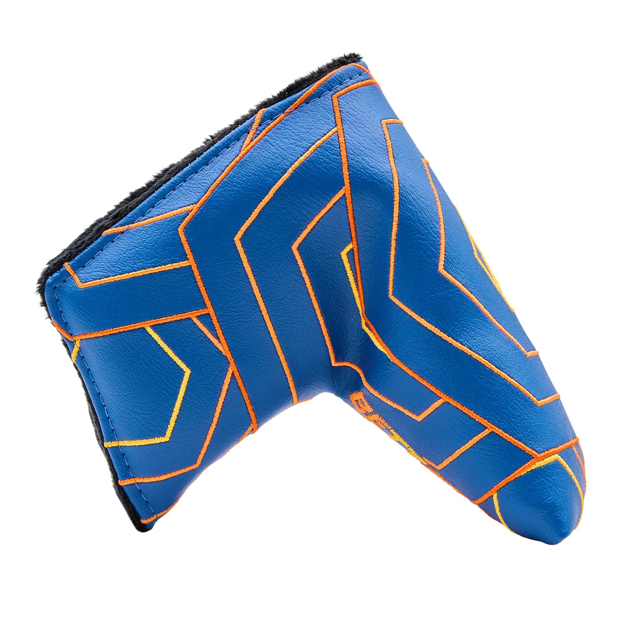 Bettinardi Orange & Blue Dilated Hexes Blade Putter Headcover - Image 4