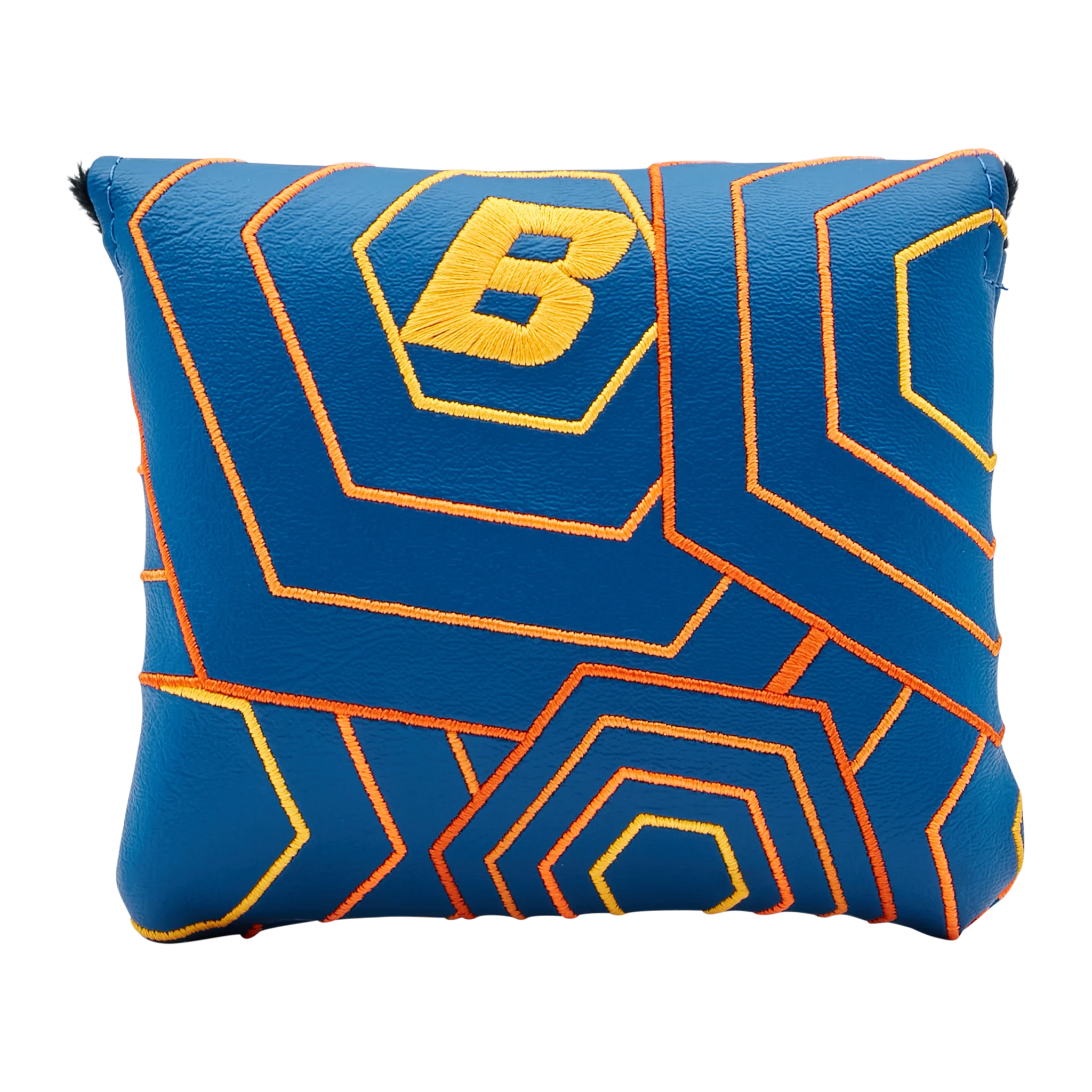 Bettinardi Orange & Blue Dilated Hexes Mallet Putter Headcover