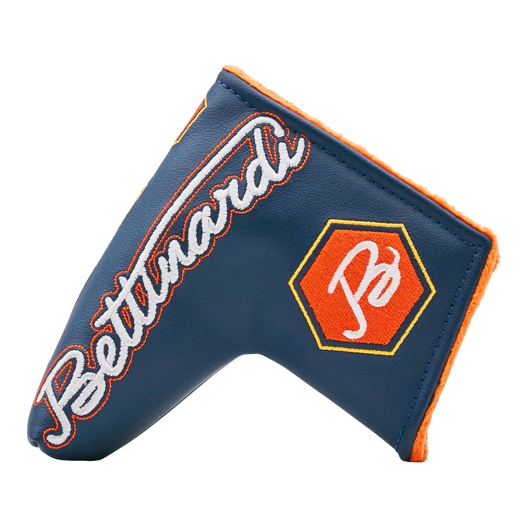 Bettinardi Retro Script Blade Putter Headcover - Orange & Blue - Image 2