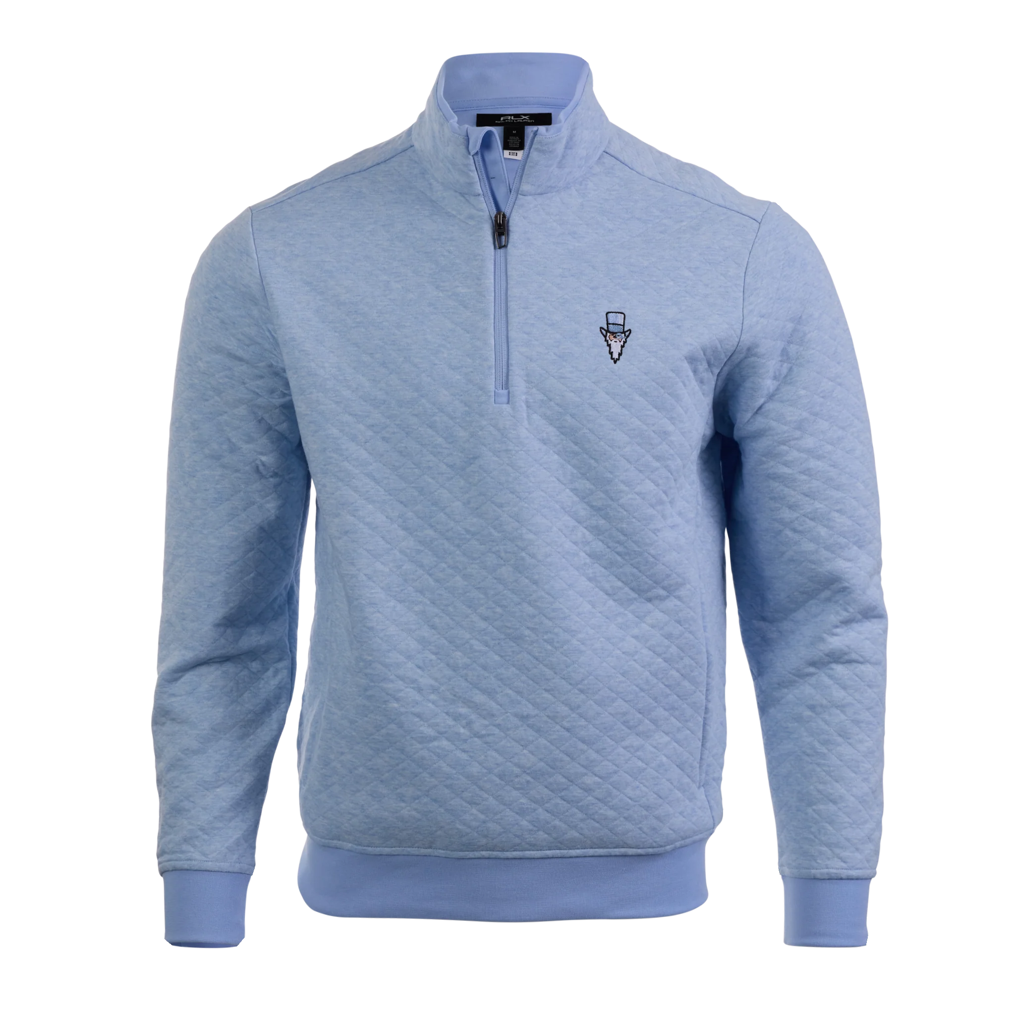 Bettinardi RLX Gangster Wizard Quilted Double-Knit Half-Zip Pullover (Office Blue Heather) - Image 5