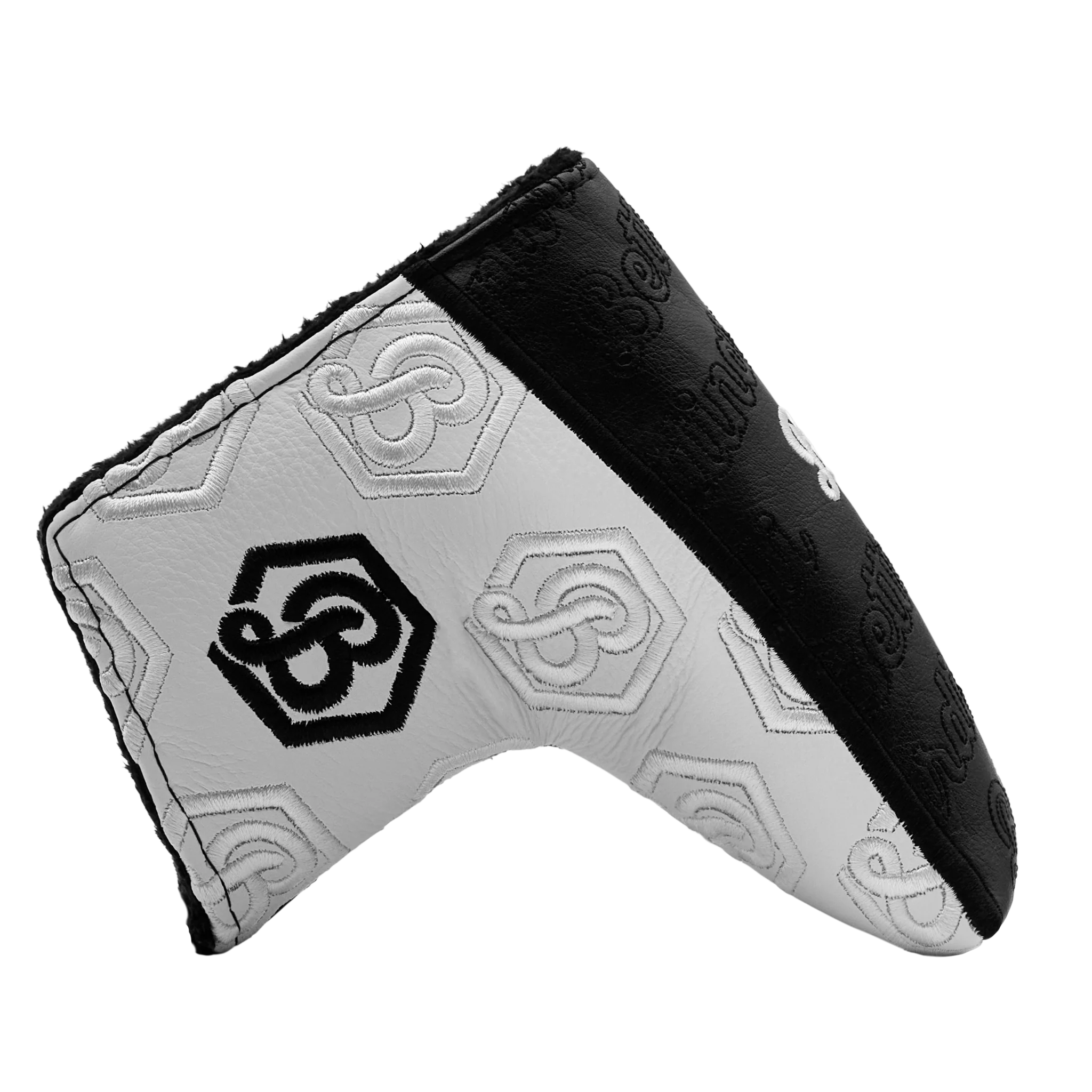 Bettinardi Script Hex B Blade Putter Headcover (Black/White) - Image 4