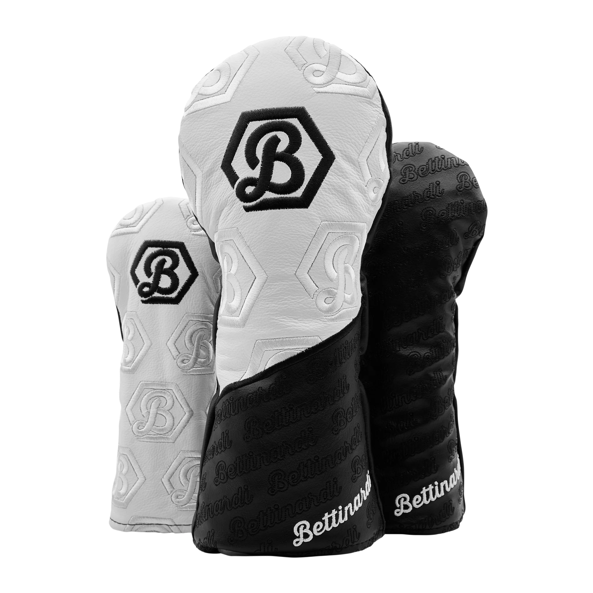 Bettinardi Script Hex B Wood Covers (Black/White)