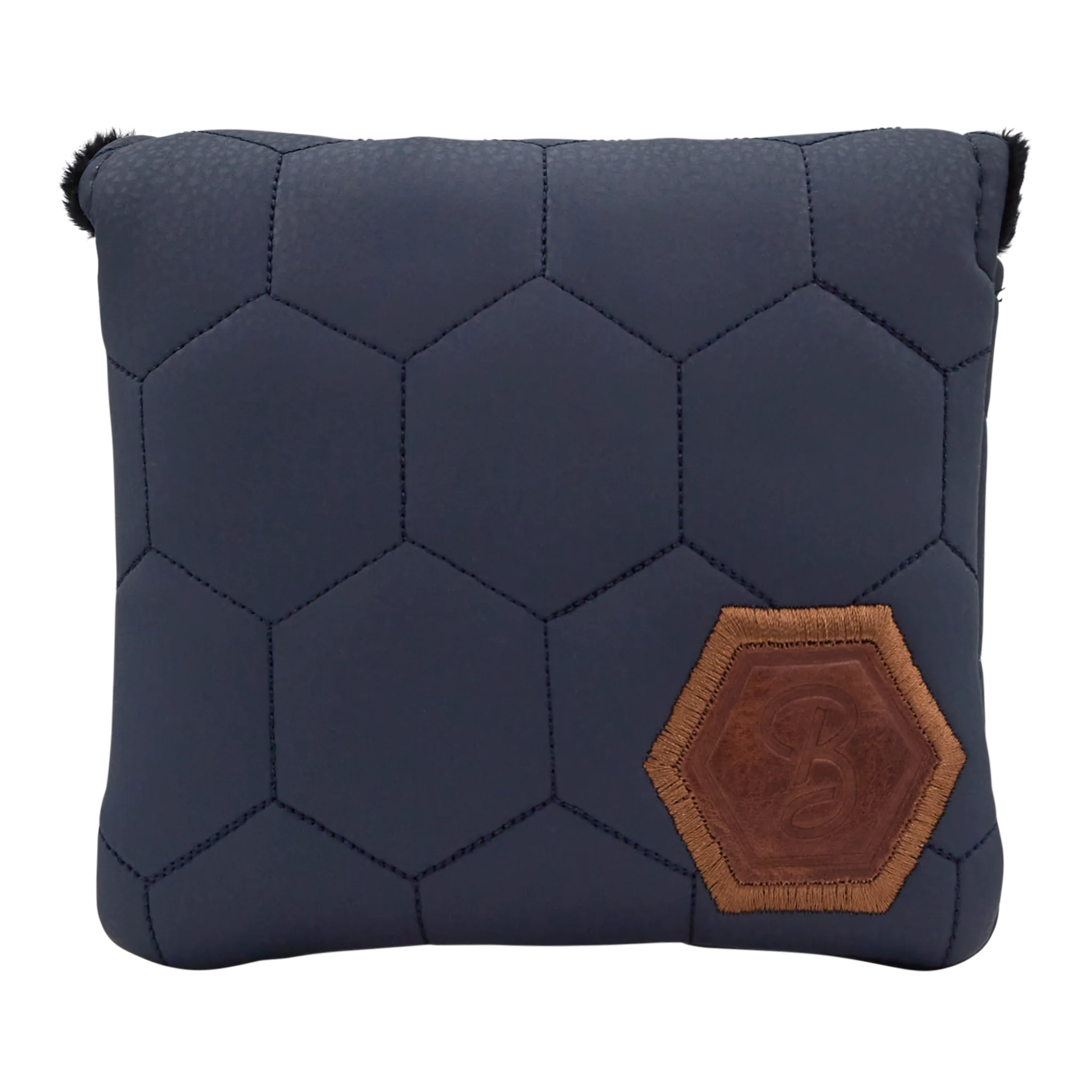 Bettinardi Script Quilted Hex Center Shaft Mallet Headcover (Navy/Tan)