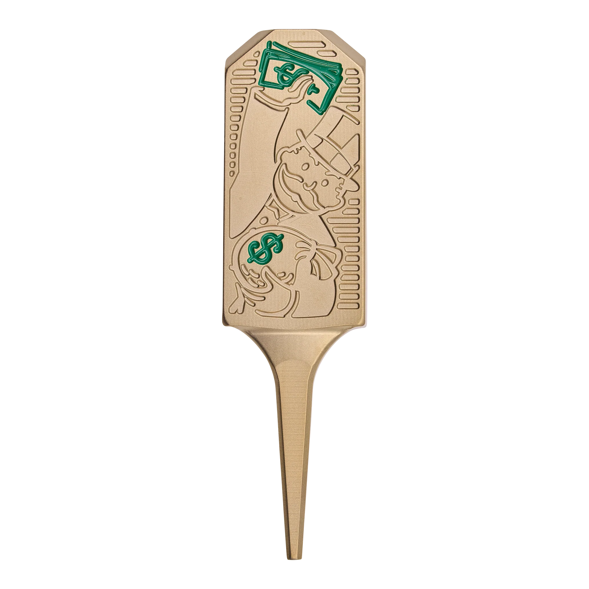 Bettinardi x Monopoly Gold Flame Mr. Monopoly Divot Tool - Image 2