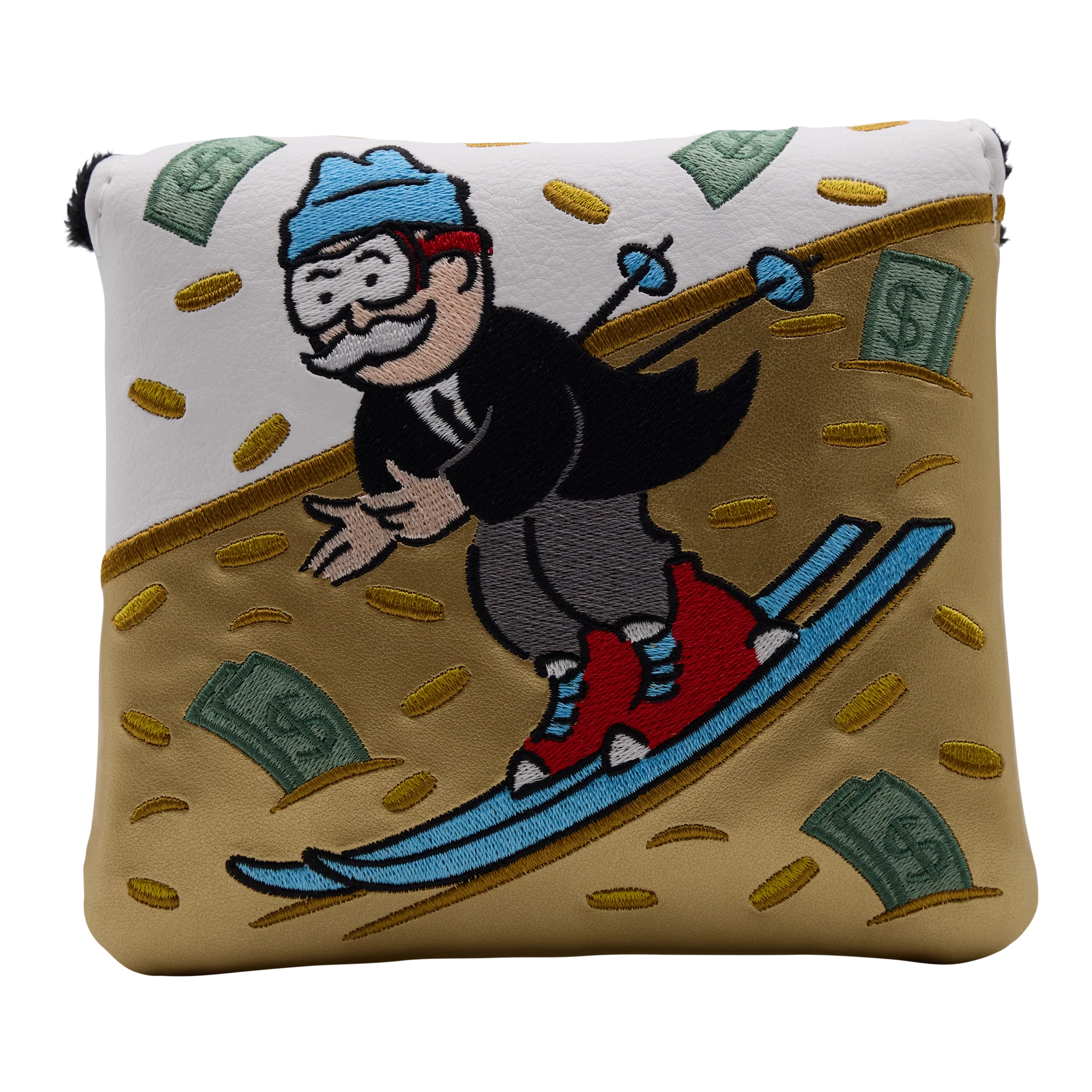 Bettinardi x Monopoly Mr. Monopoly Skiing Mallet Putter Headcover