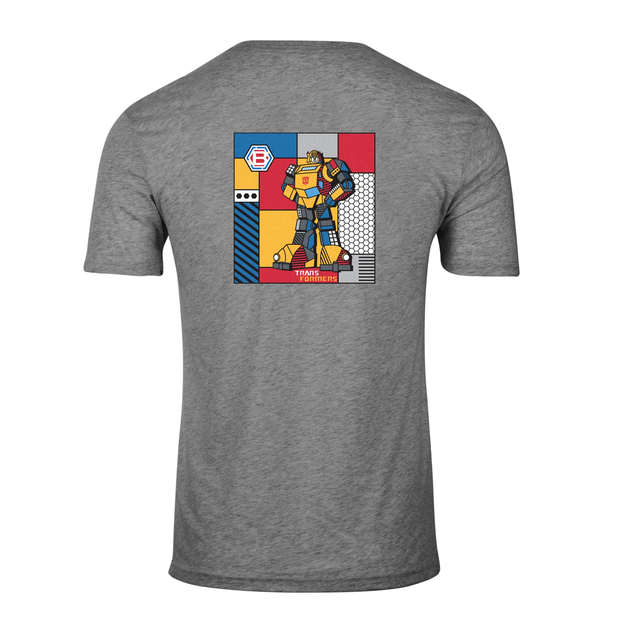 Bettinardi x Transformers Bumblebee Gray Heathered Tee - Image 2