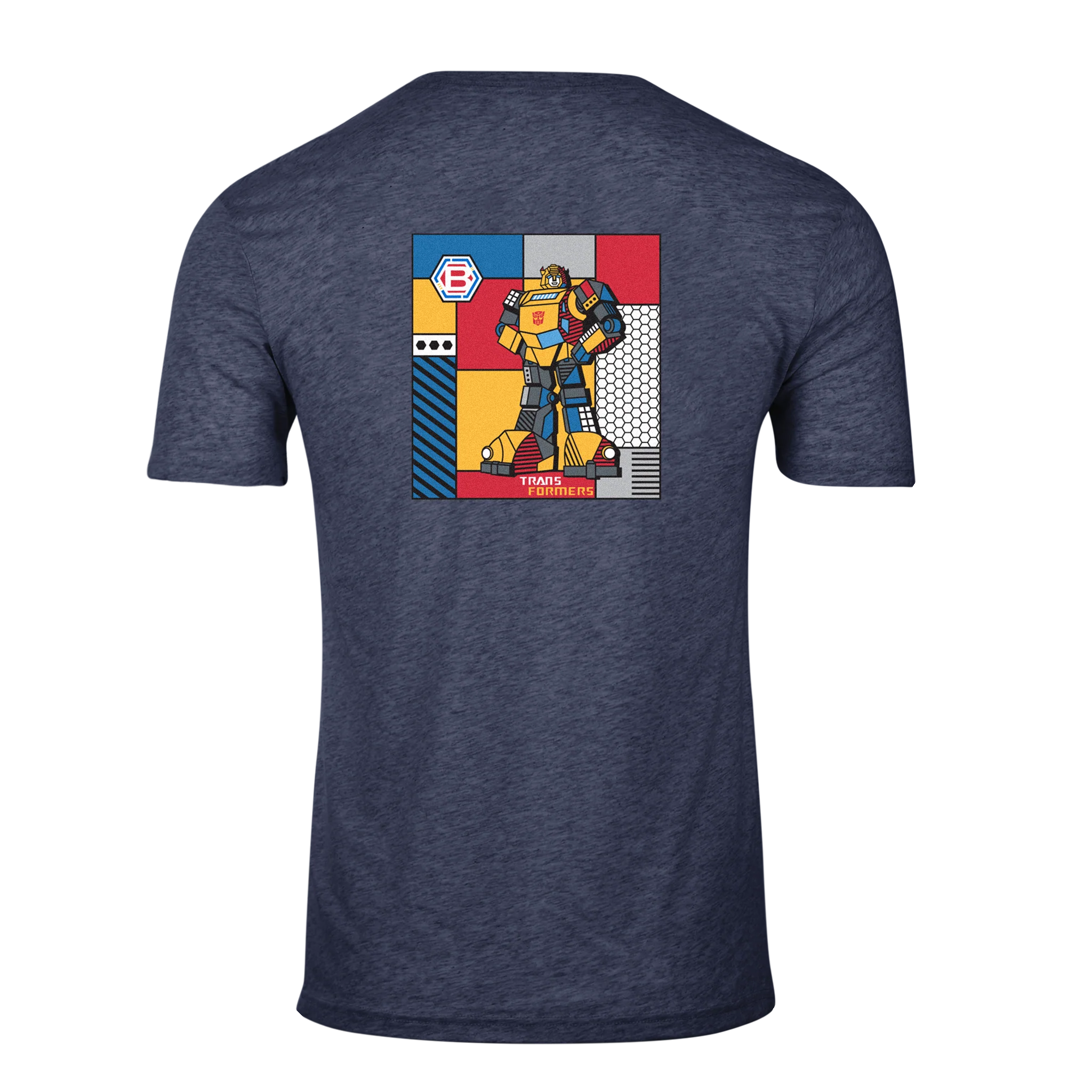 Bettinardi x Transformers Bumblebee Navy Heathered Tee - Image 2
