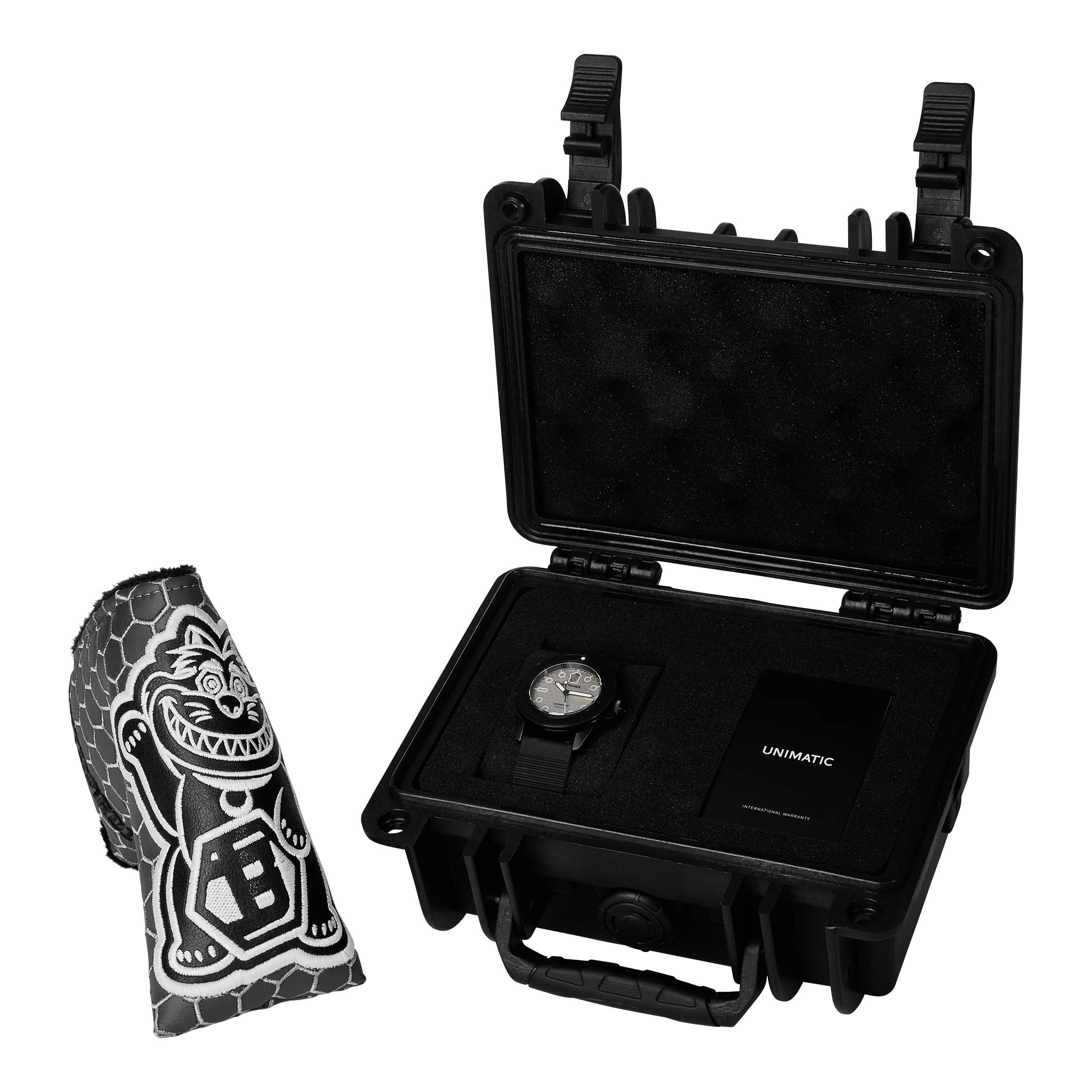 Bettinardi x Unimatic Silver Lucky Cat U1 Classic Watch