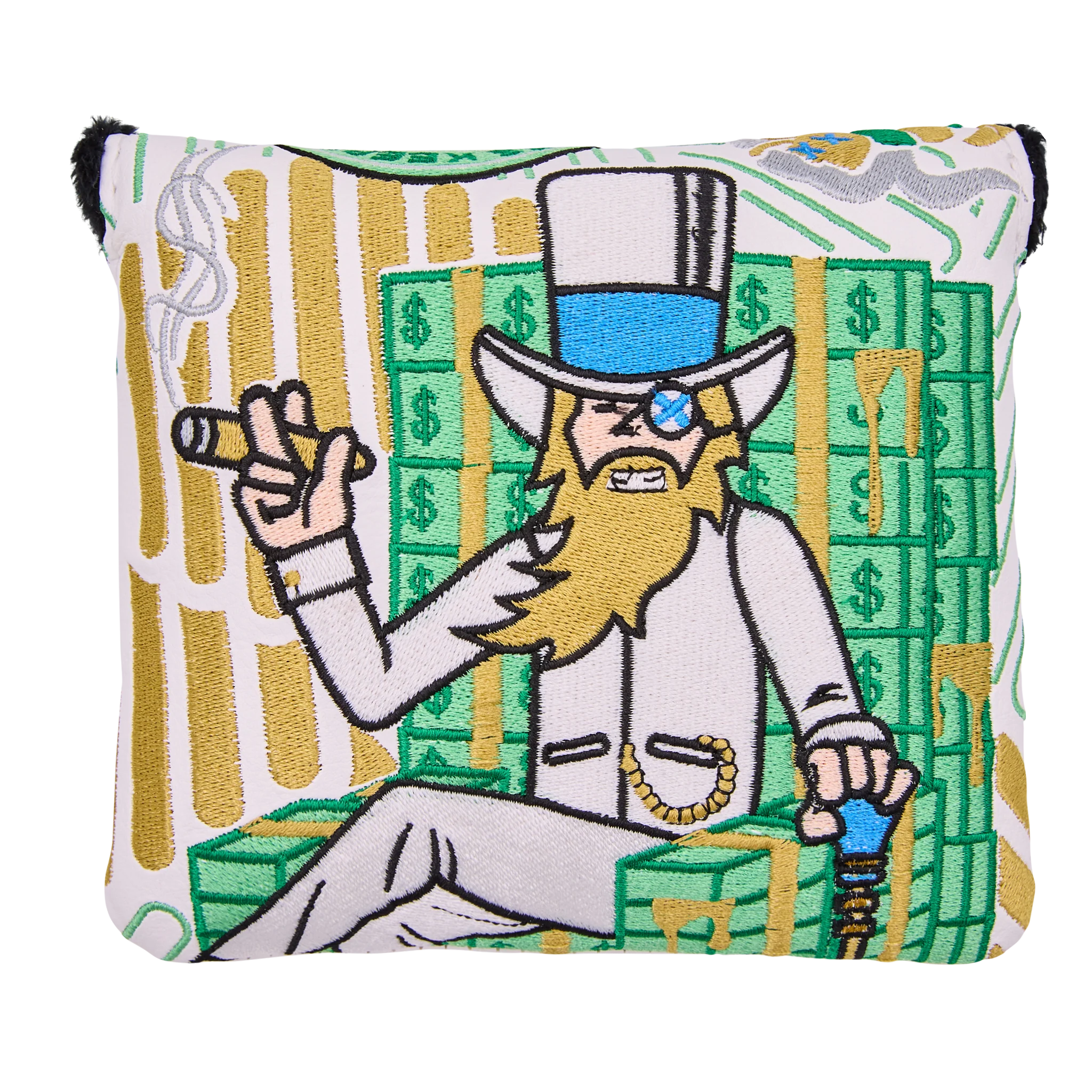 BKS Throne of Cash Gangster Wizard Center Shafted Mallet Putter Headcover