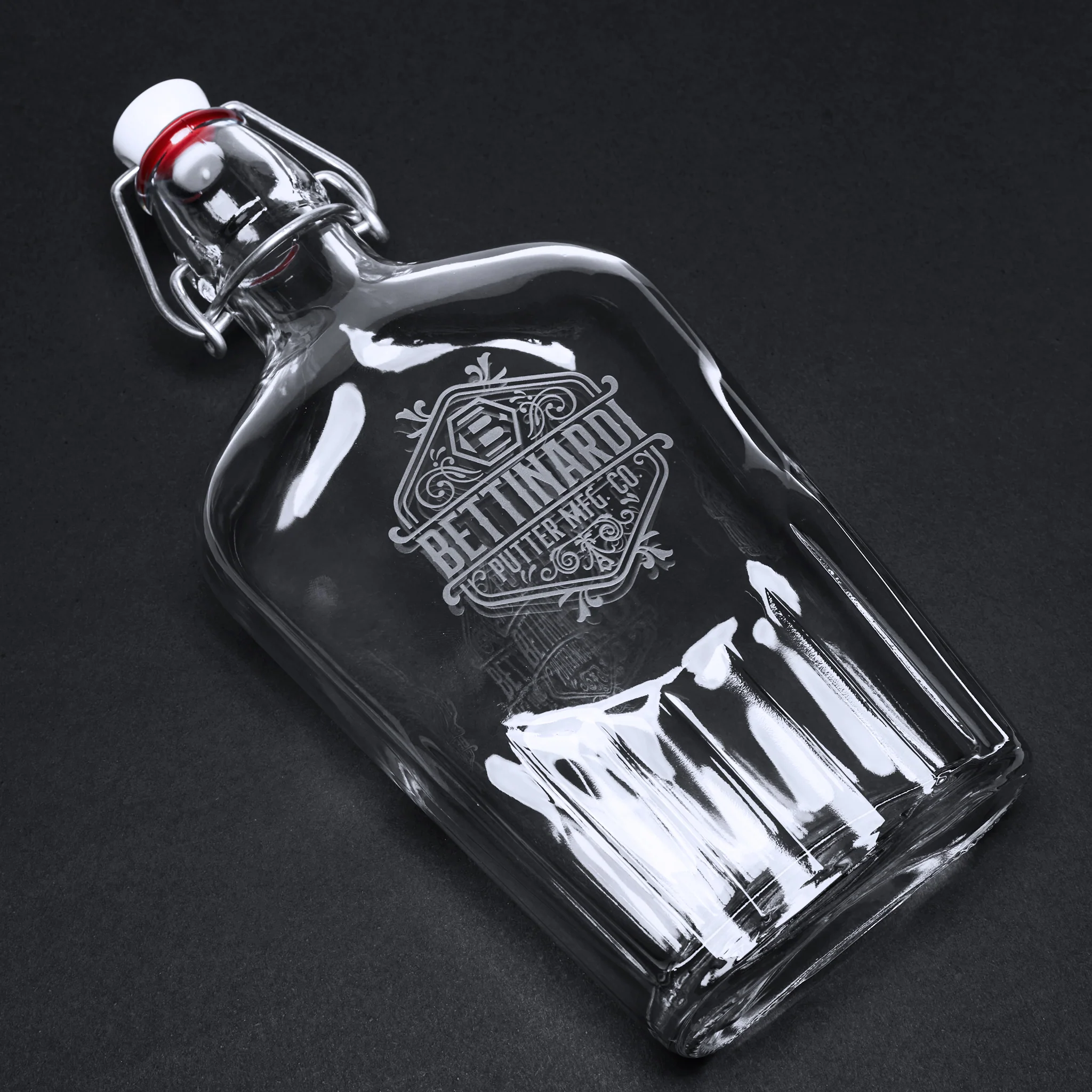 Black Friday 2023 Bettinardi Sterling Cut Glass Luca Flask - Image 2