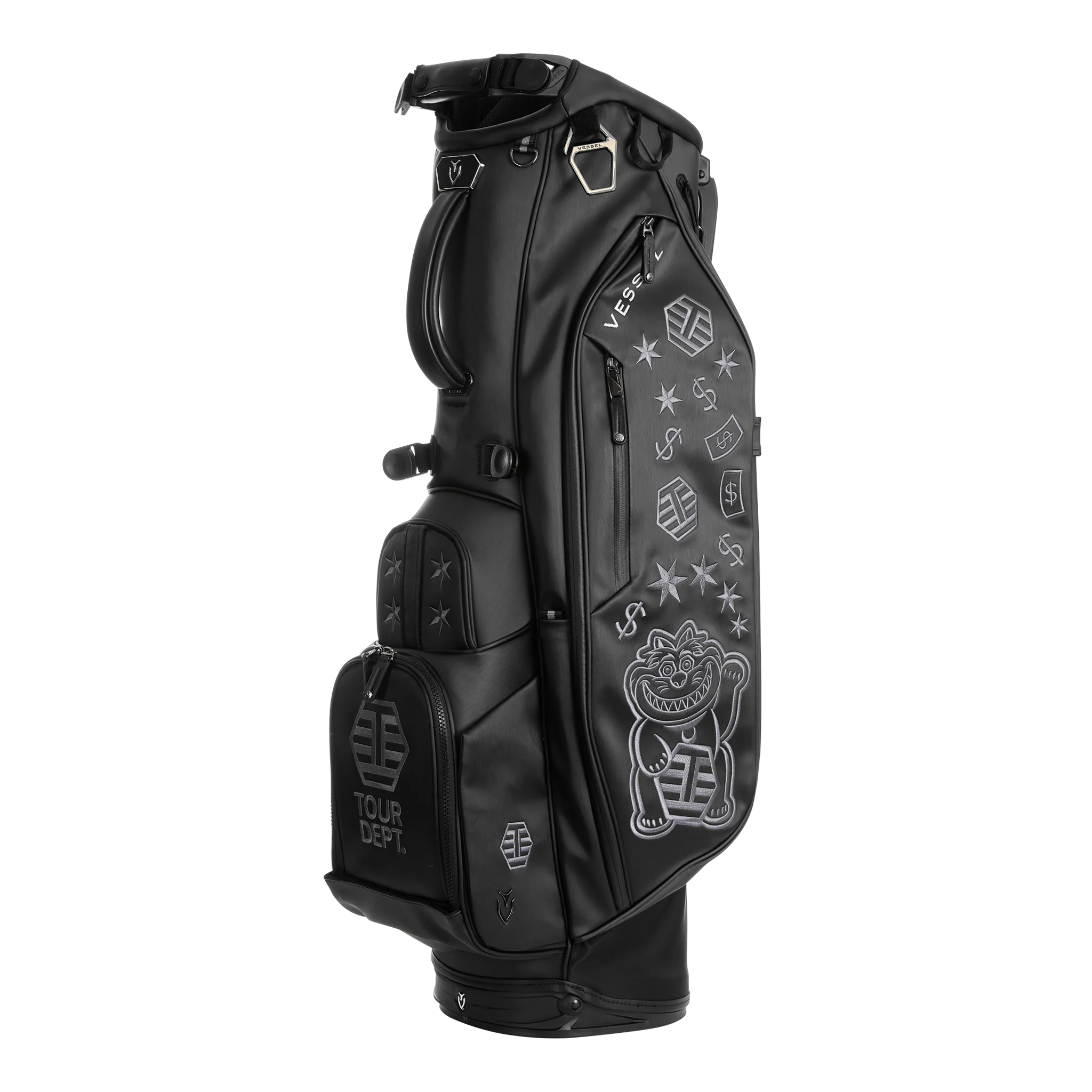 Black Out Lucky Cat Tour Dept. Vessel Player IV Stand Bag