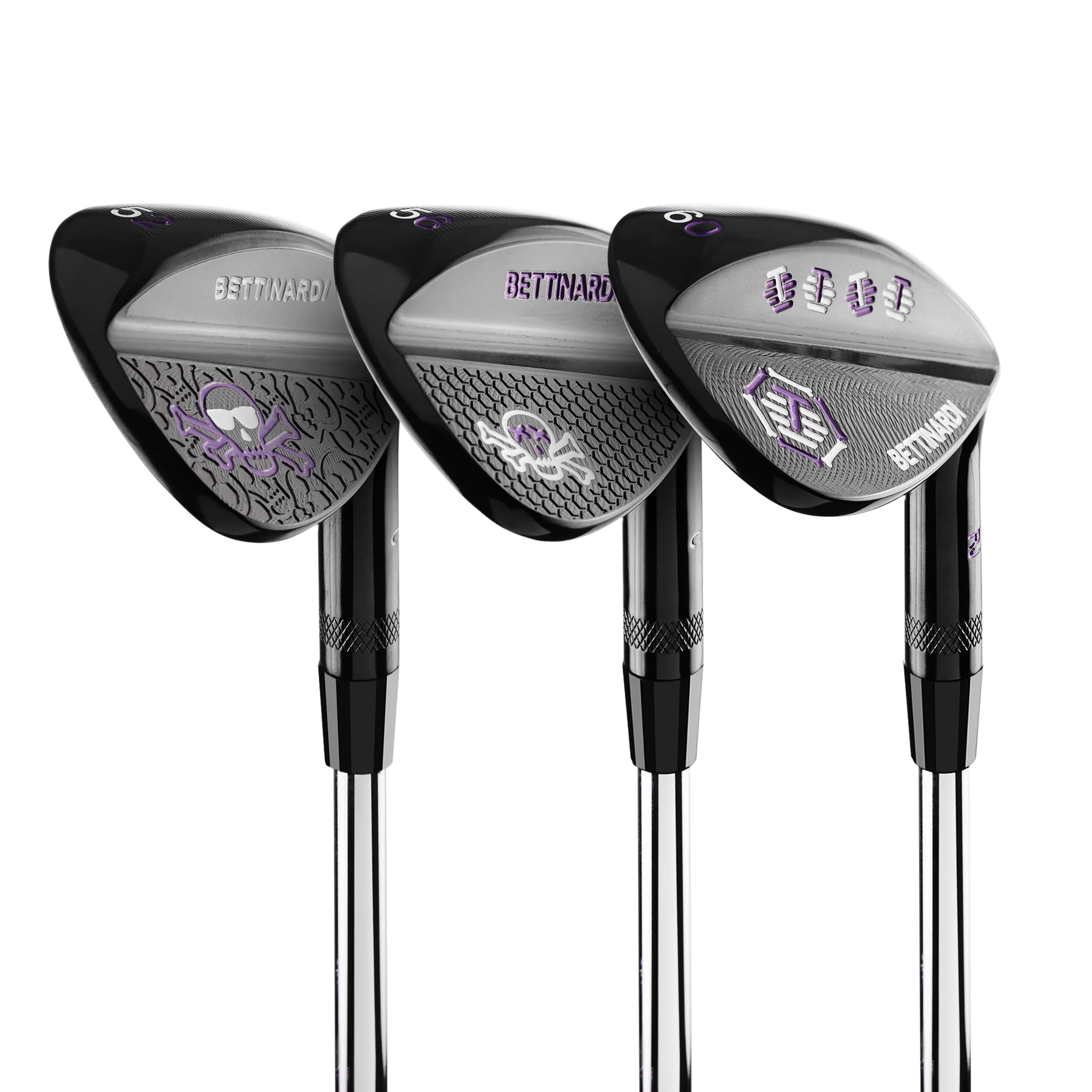 Black PVD Skull & Bones Wedge Set
