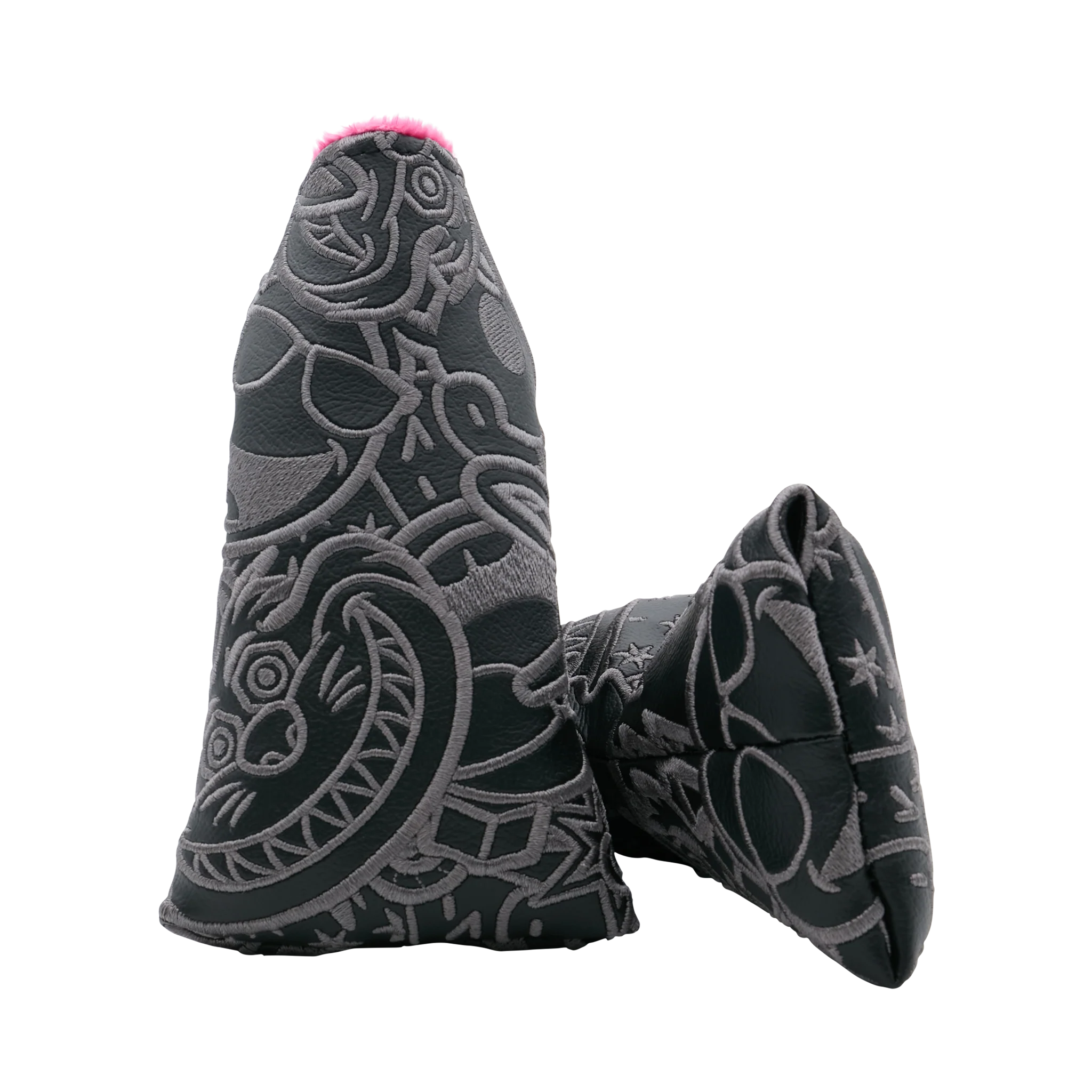 Blackout Multi-Icon Blade Putter Headcover w/ Pink Interior