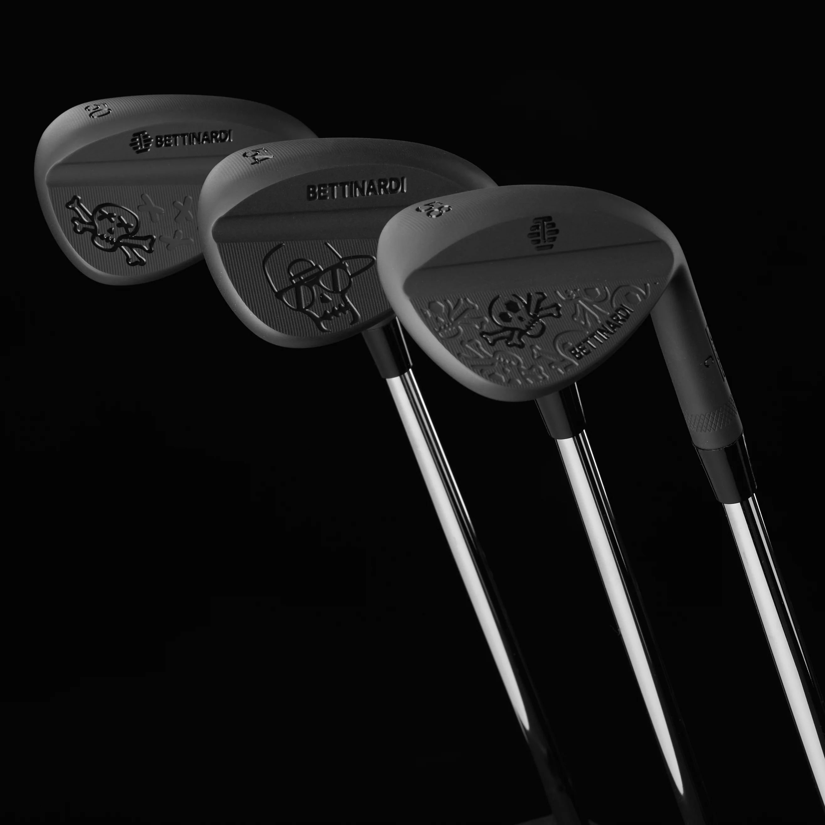 Blackout Skull & Bones Forged Wedge Set- 50-54-58