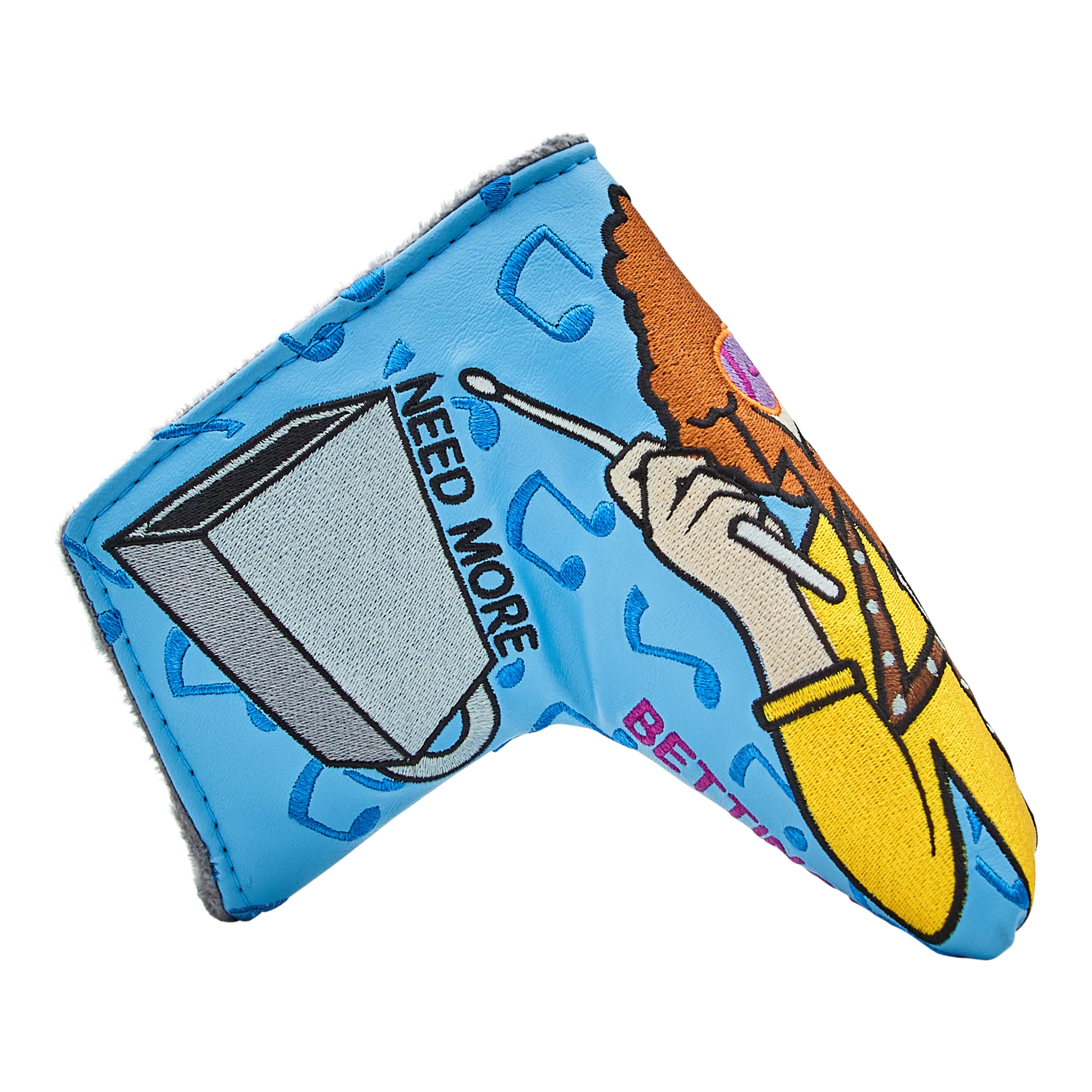 Blue Cowbell Blade Putter Headcover - Image 4