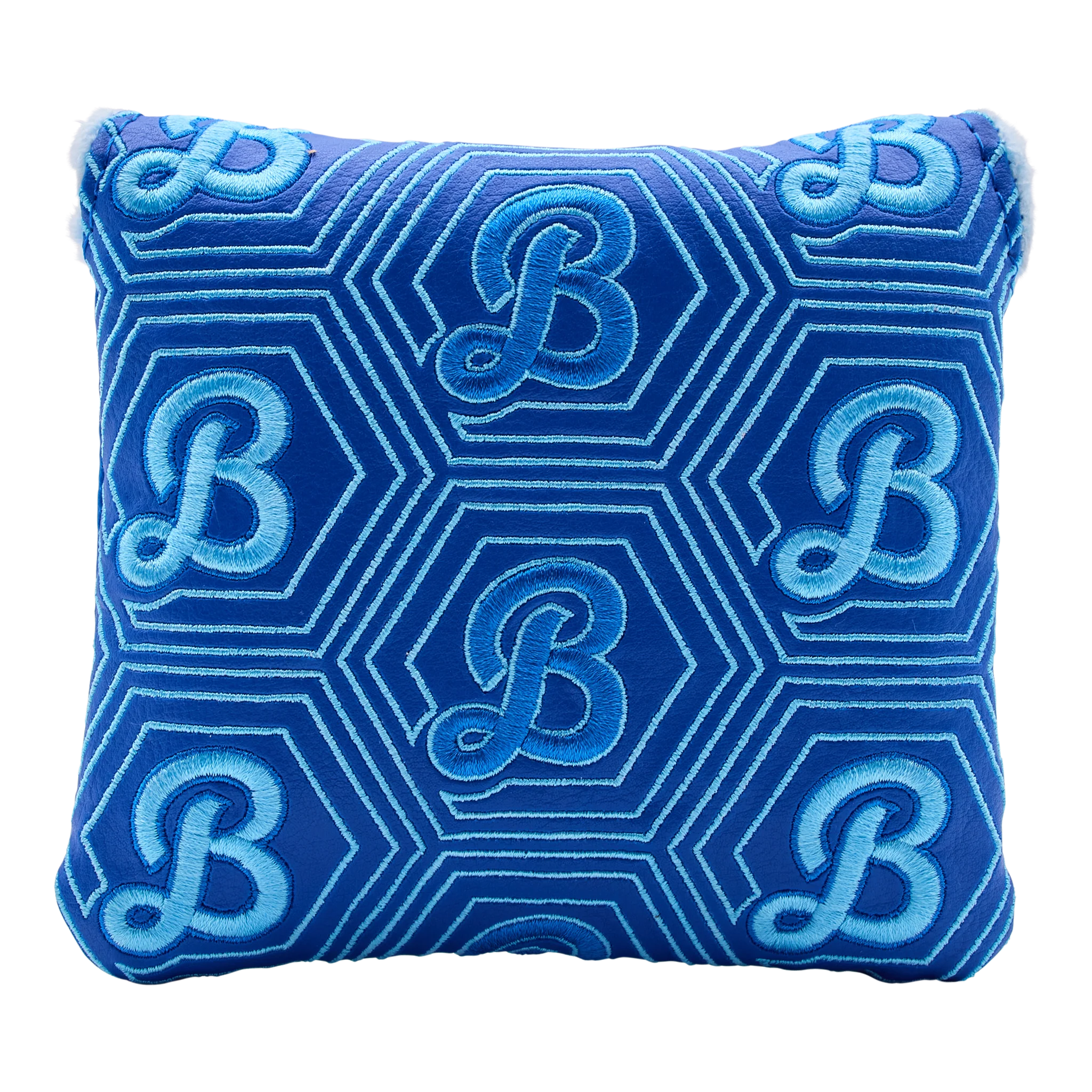 Blue Stylized Hex B Mallet Putter Headcover