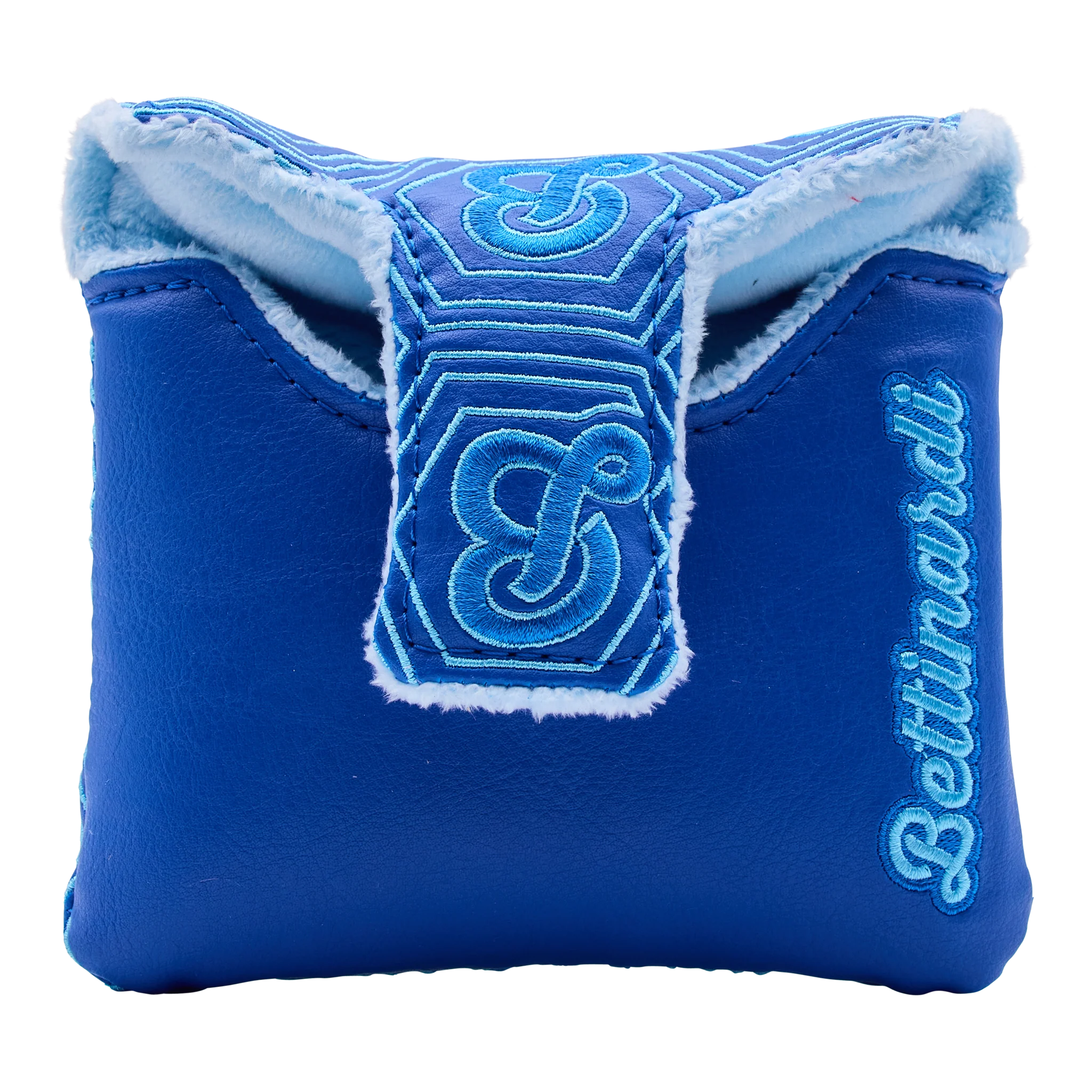 Blue Stylized Hex B Mallet Putter Headcover - Image 2