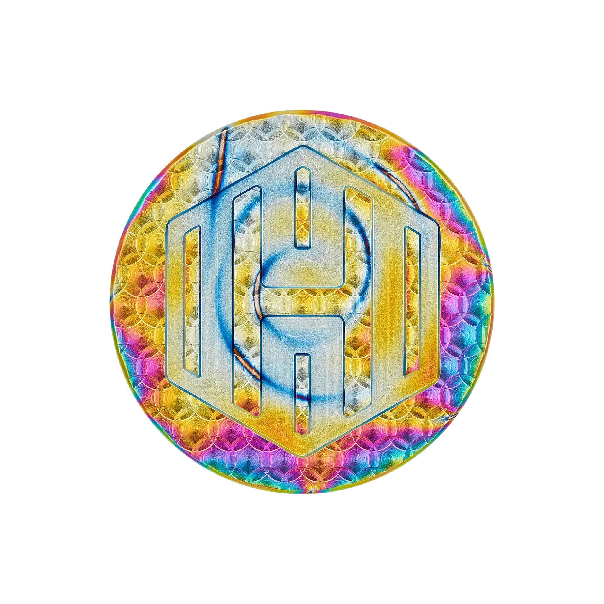 British Championship 2023 DASS Groovy Rainbow PVD Ball Marker - Image 3