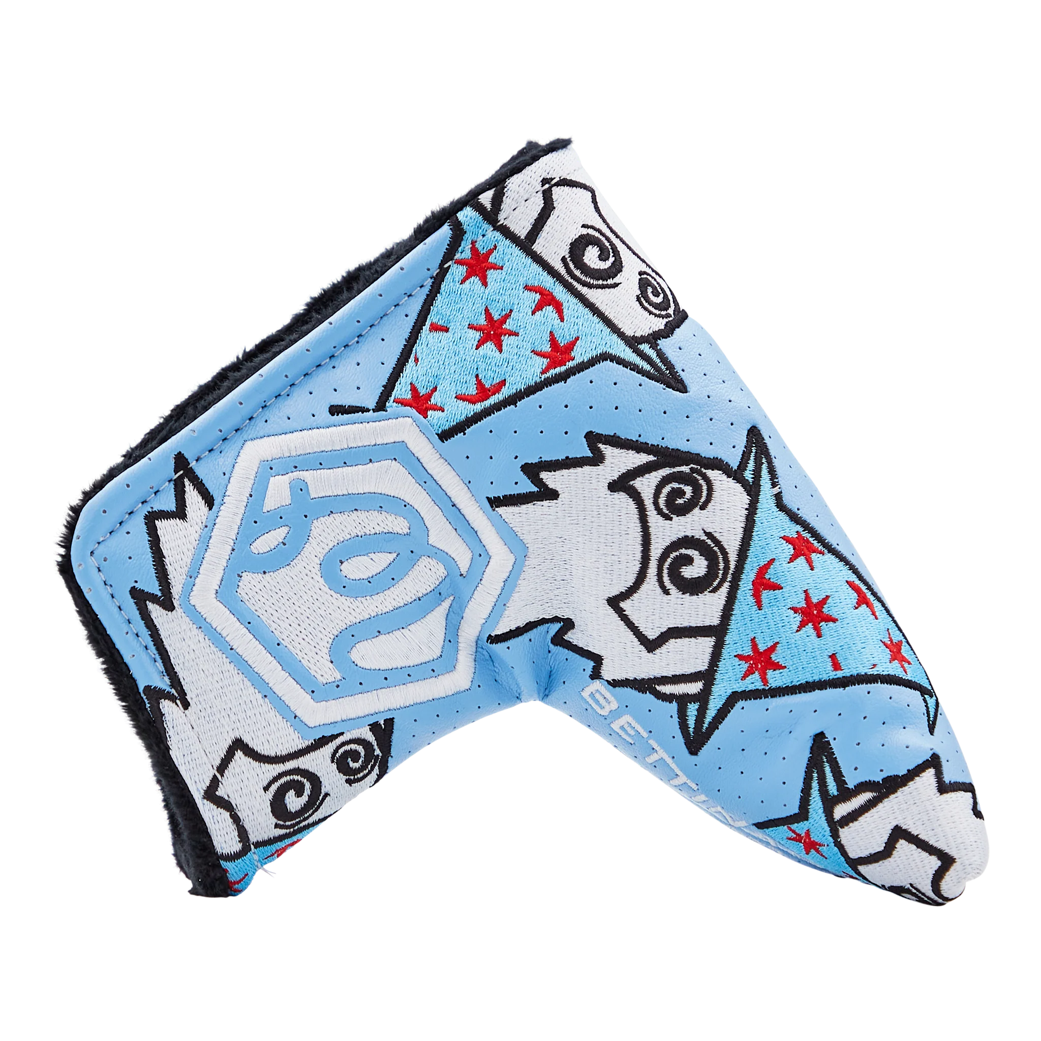 Dancing Buckets Malbon Wizard Putter Headcover (Blue) - Image 2