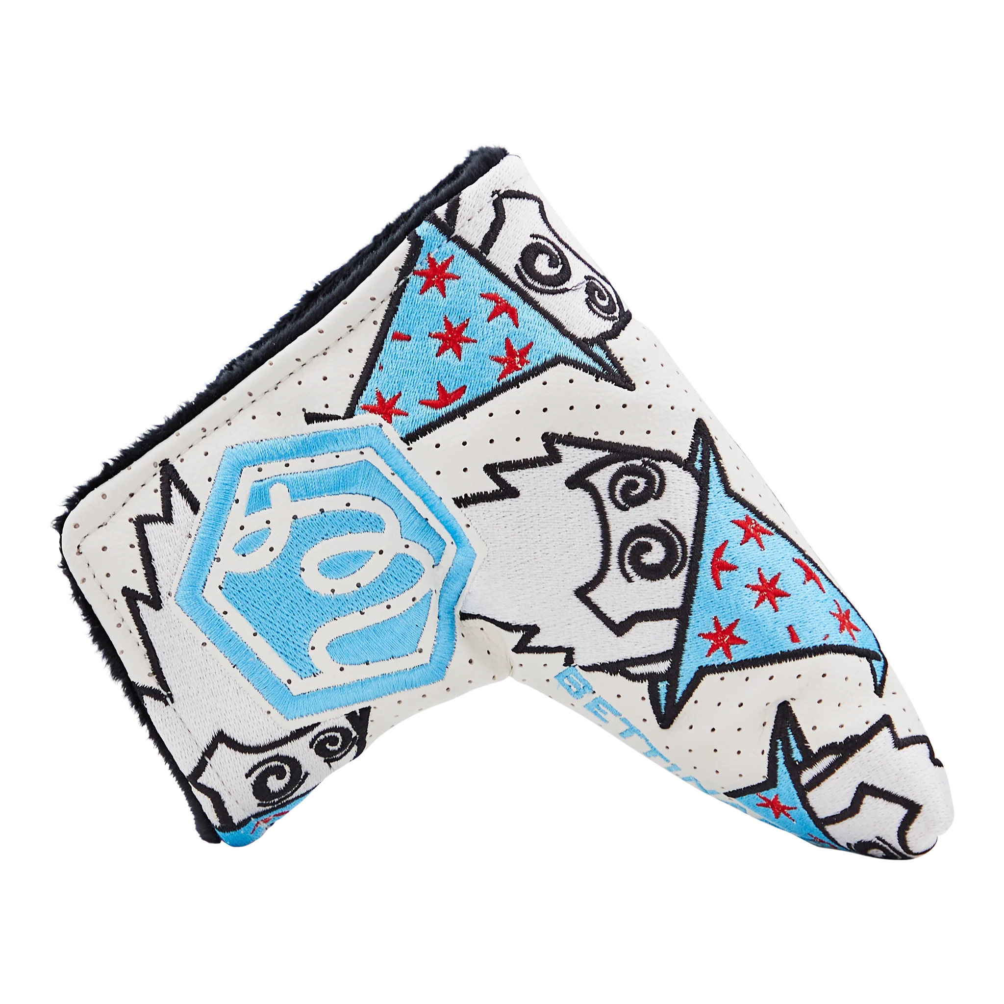 Dancing Buckets Malbon Wizard Putter Headcover (White) - Image 2