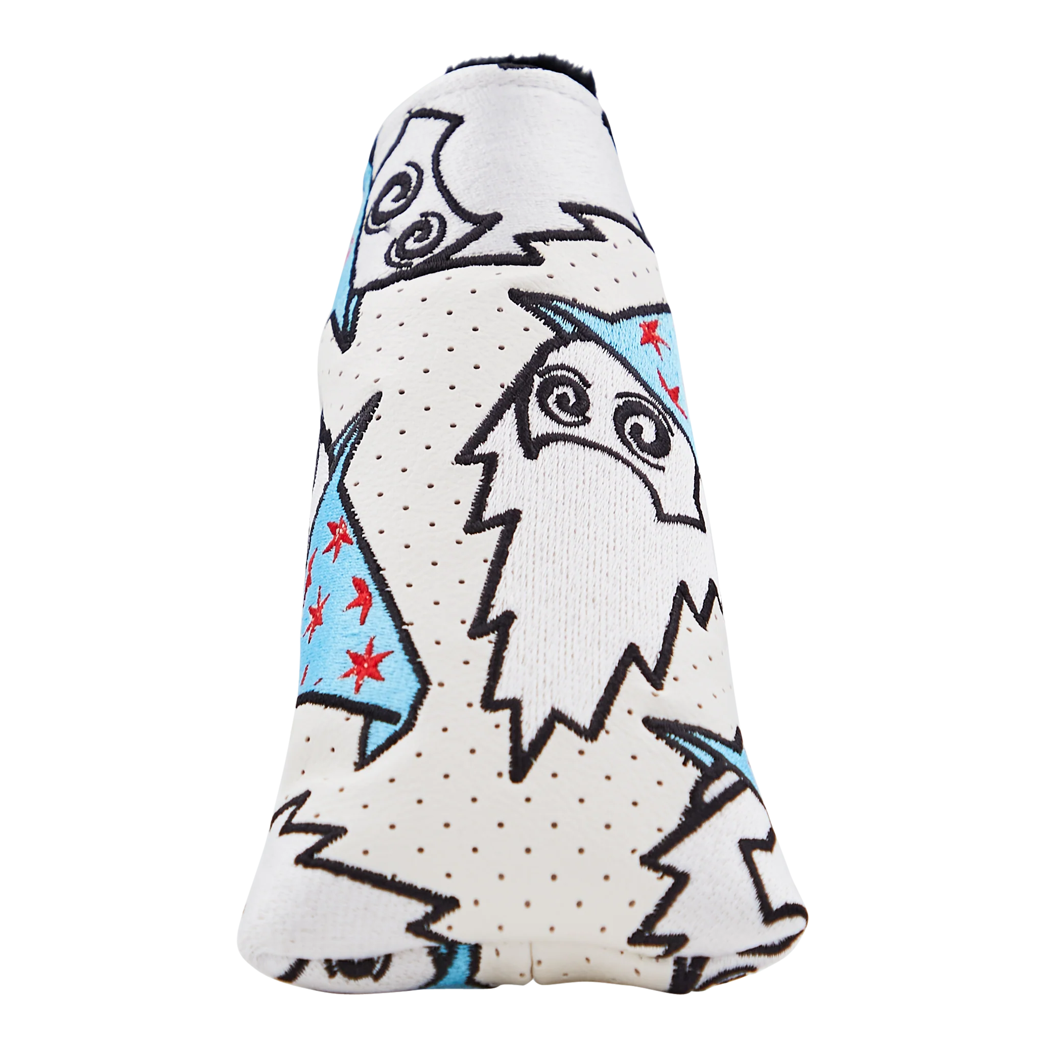 Dancing Buckets Malbon Wizard Putter Headcover (White) - Image 3