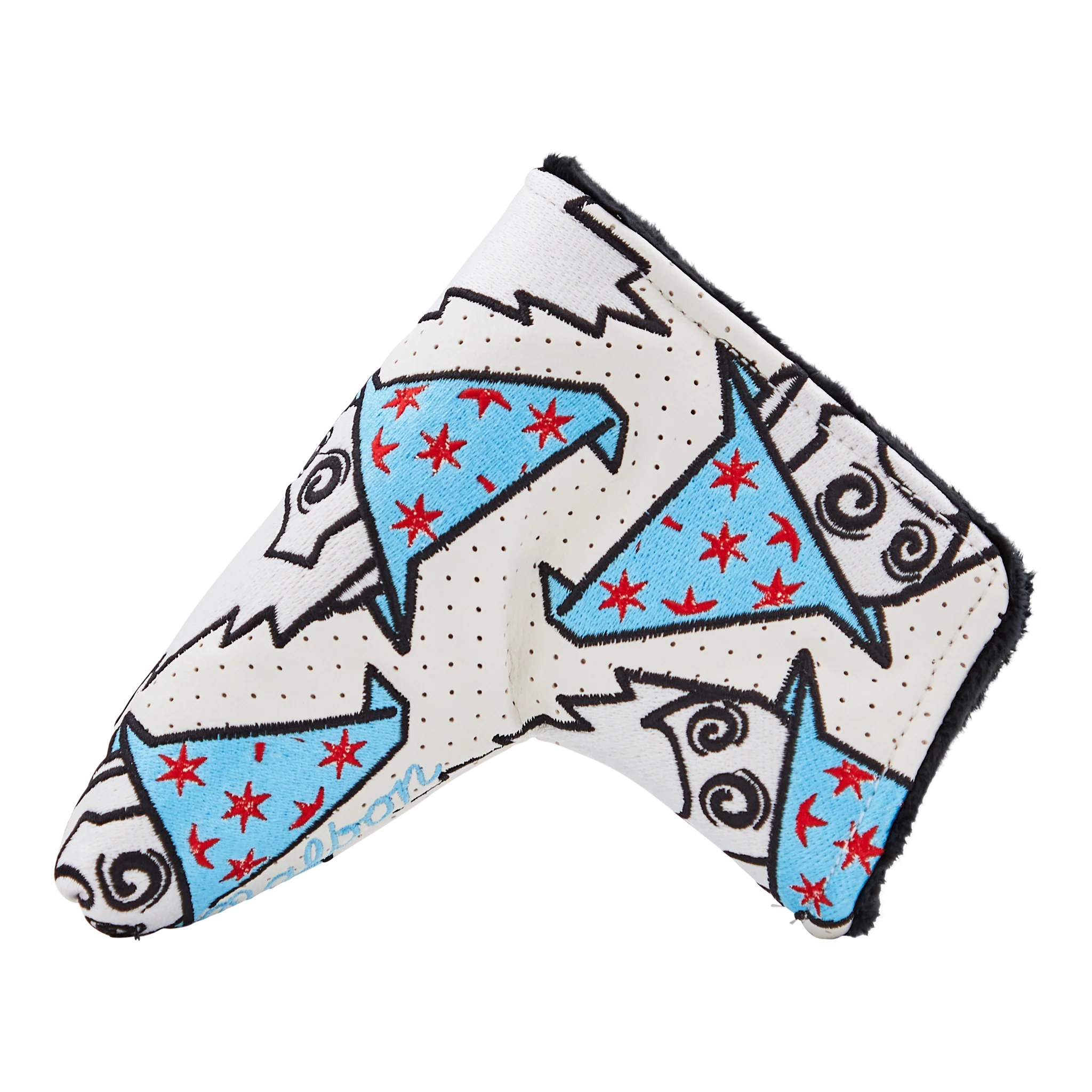 Dancing Buckets Malbon Wizard Putter Headcover (White) - Image 4