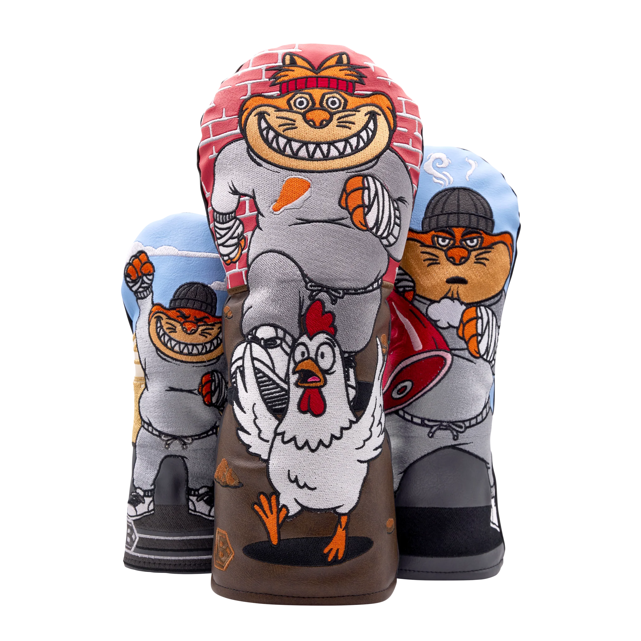 Fighter Fat Cat Training Montage Wood Set