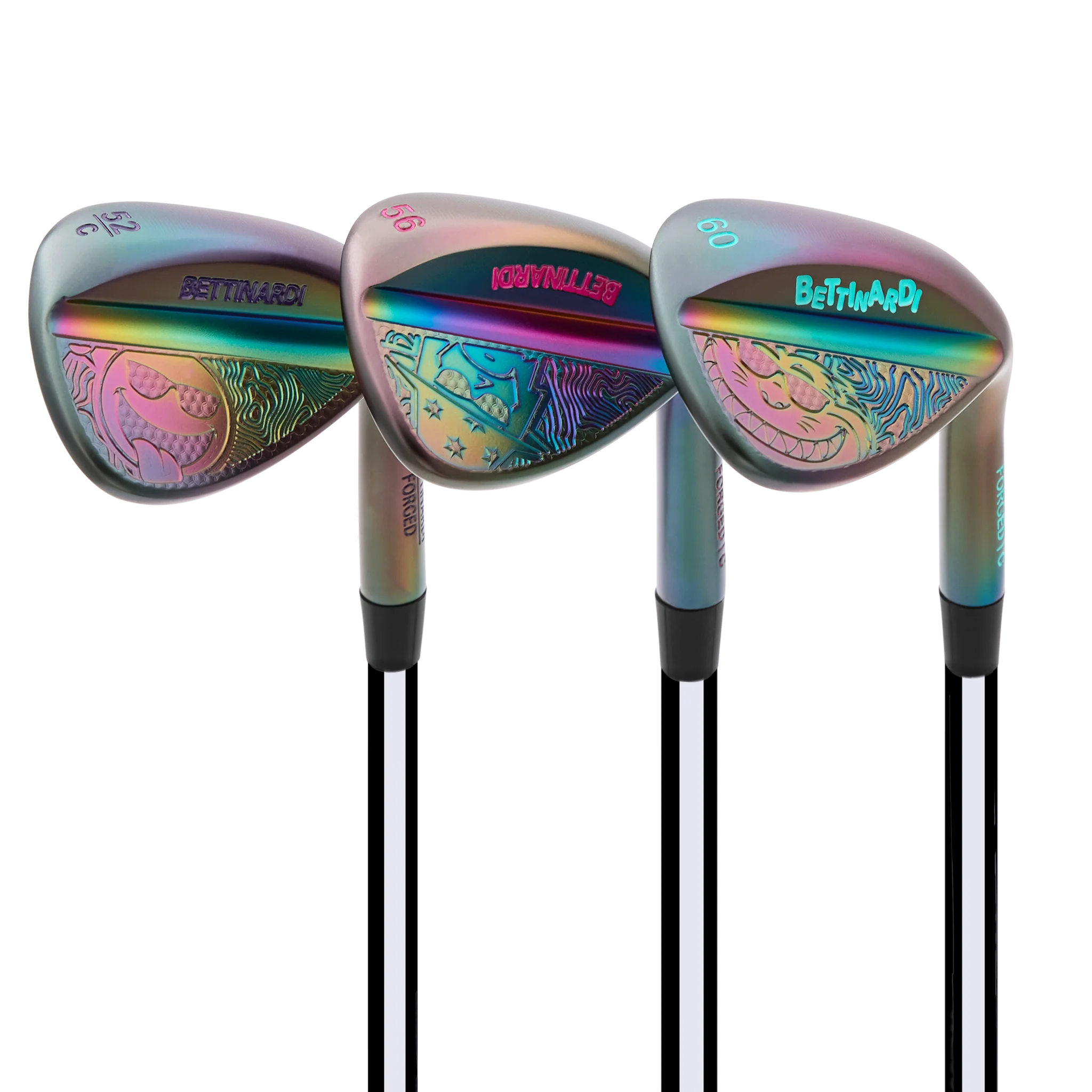 Galactic Groove Sunglasses Multi Icon Black Rainbow PVD HLX 6.0 Wedge Set (52°, 56°, 60°)