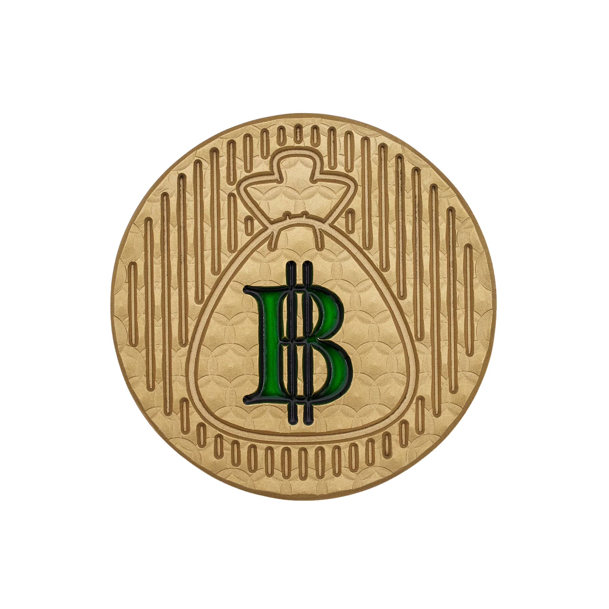 Gangster Cat Brass Ball Marker - Image 2