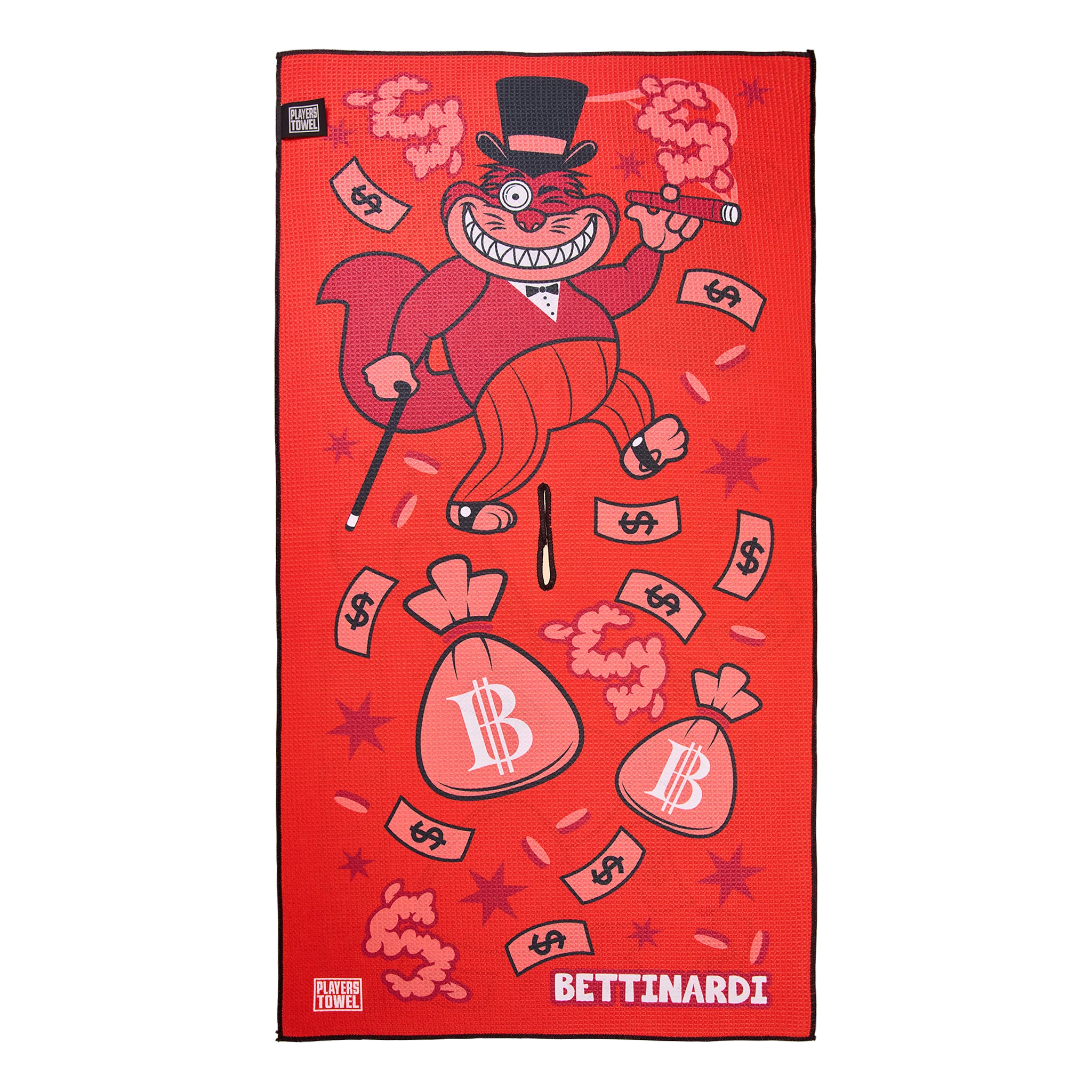 Gangster Cat Money Bag Players Towel