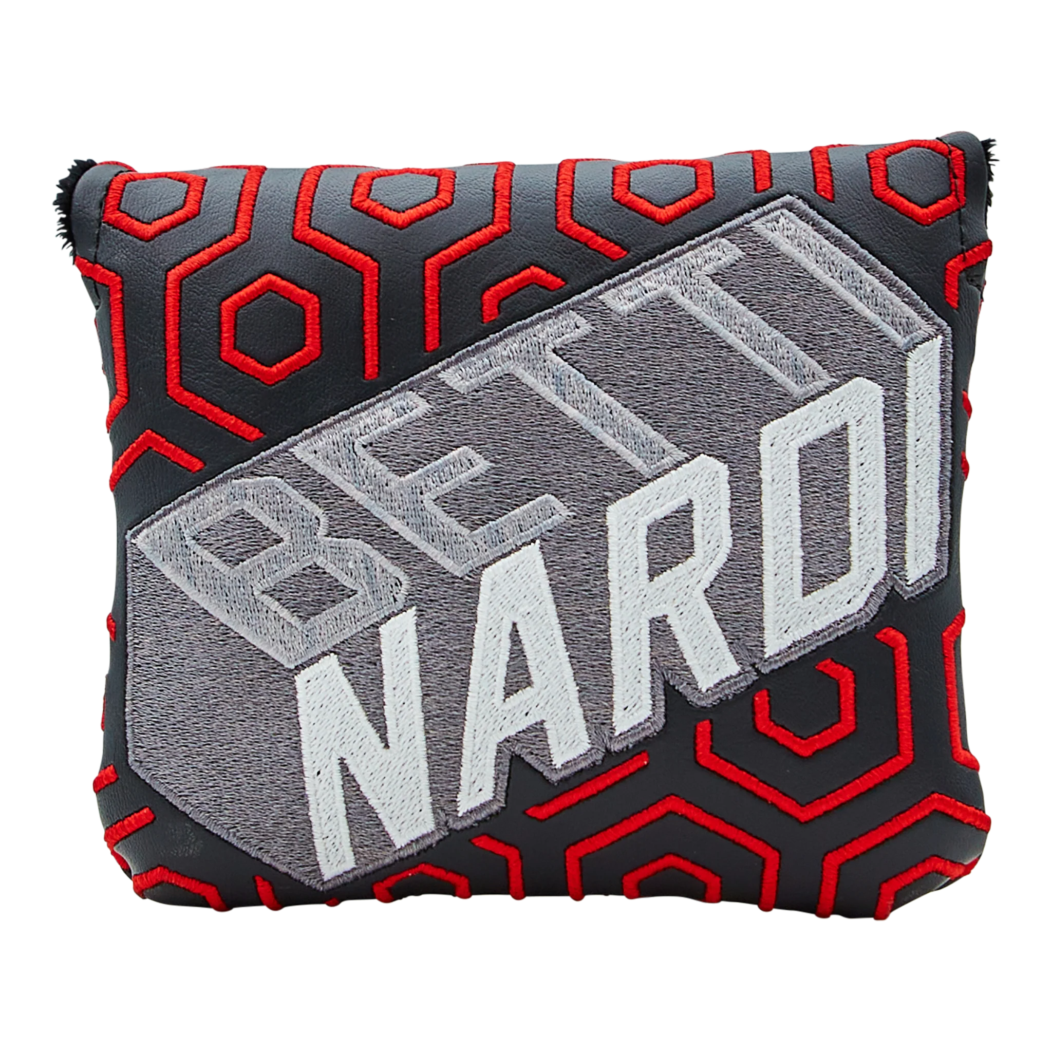 Geometric Red Mallet Headcover
