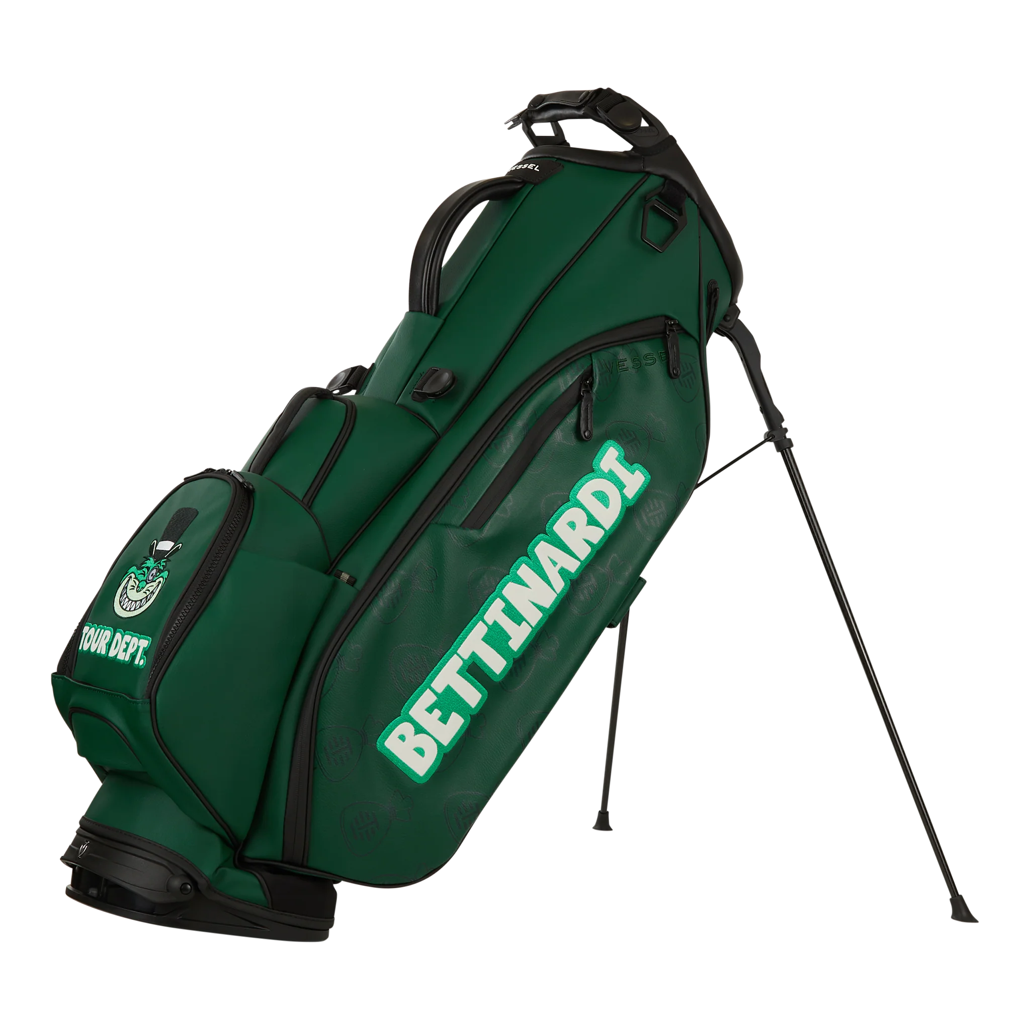 Green Gangster Cat Vessel Stand Bag