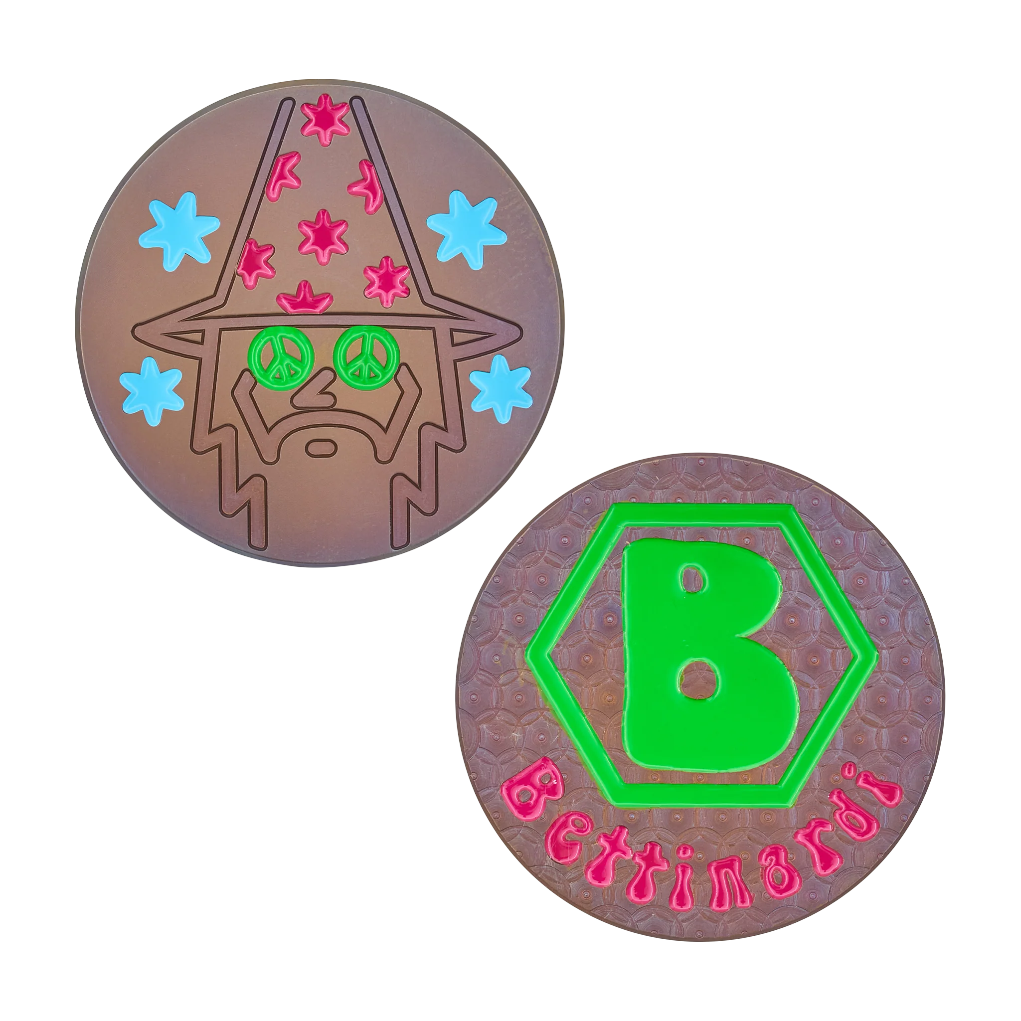 Leap Year Peace Eyes Wizard Spot Flame Ball Marker