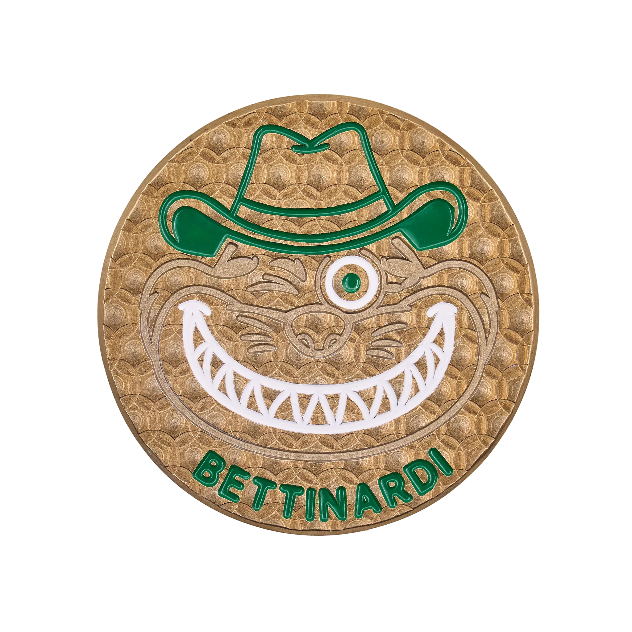 Leather Inlay Gangster Cat Ball Marker - Image 2