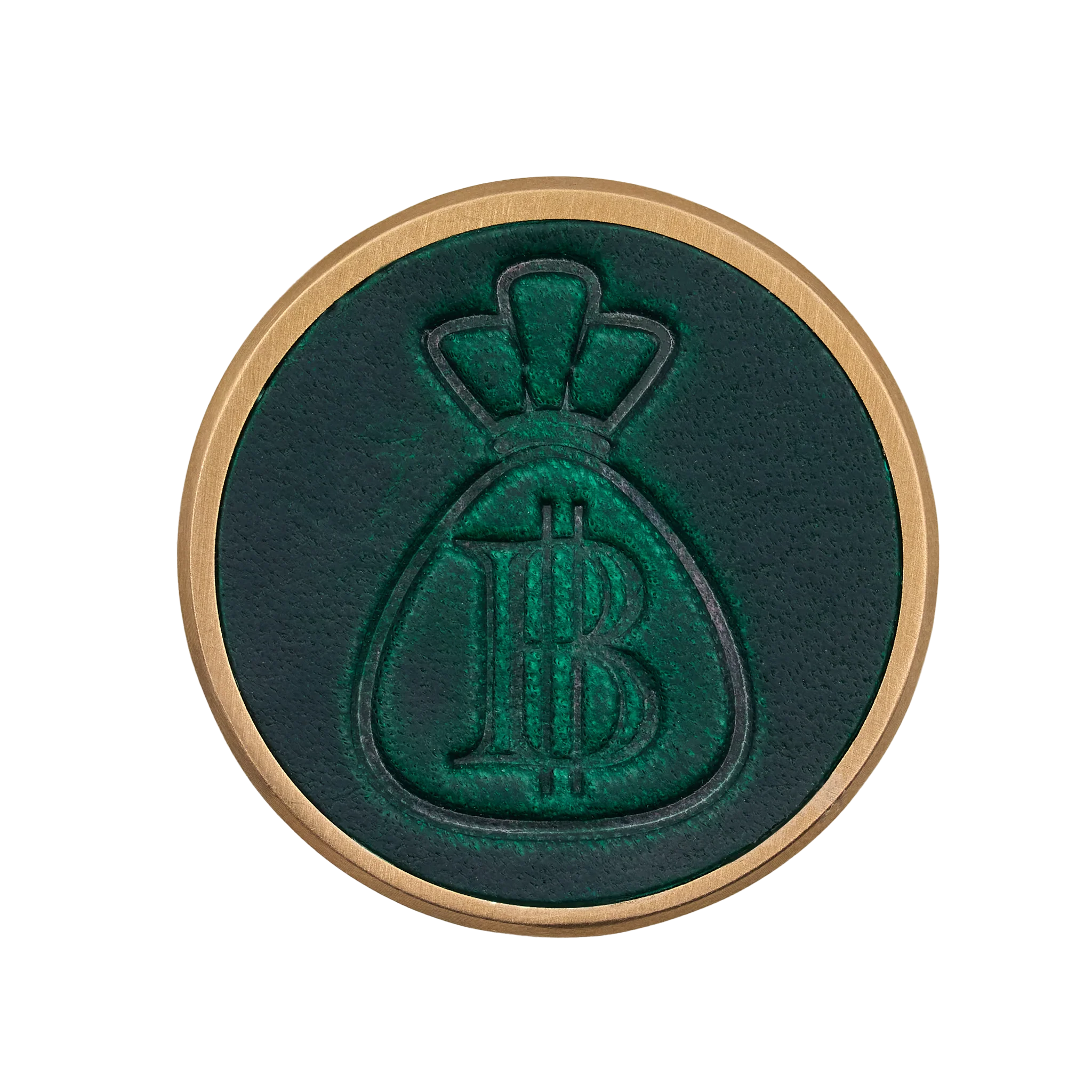Leather Inlay Gangster Cat Ball Marker - Image 3